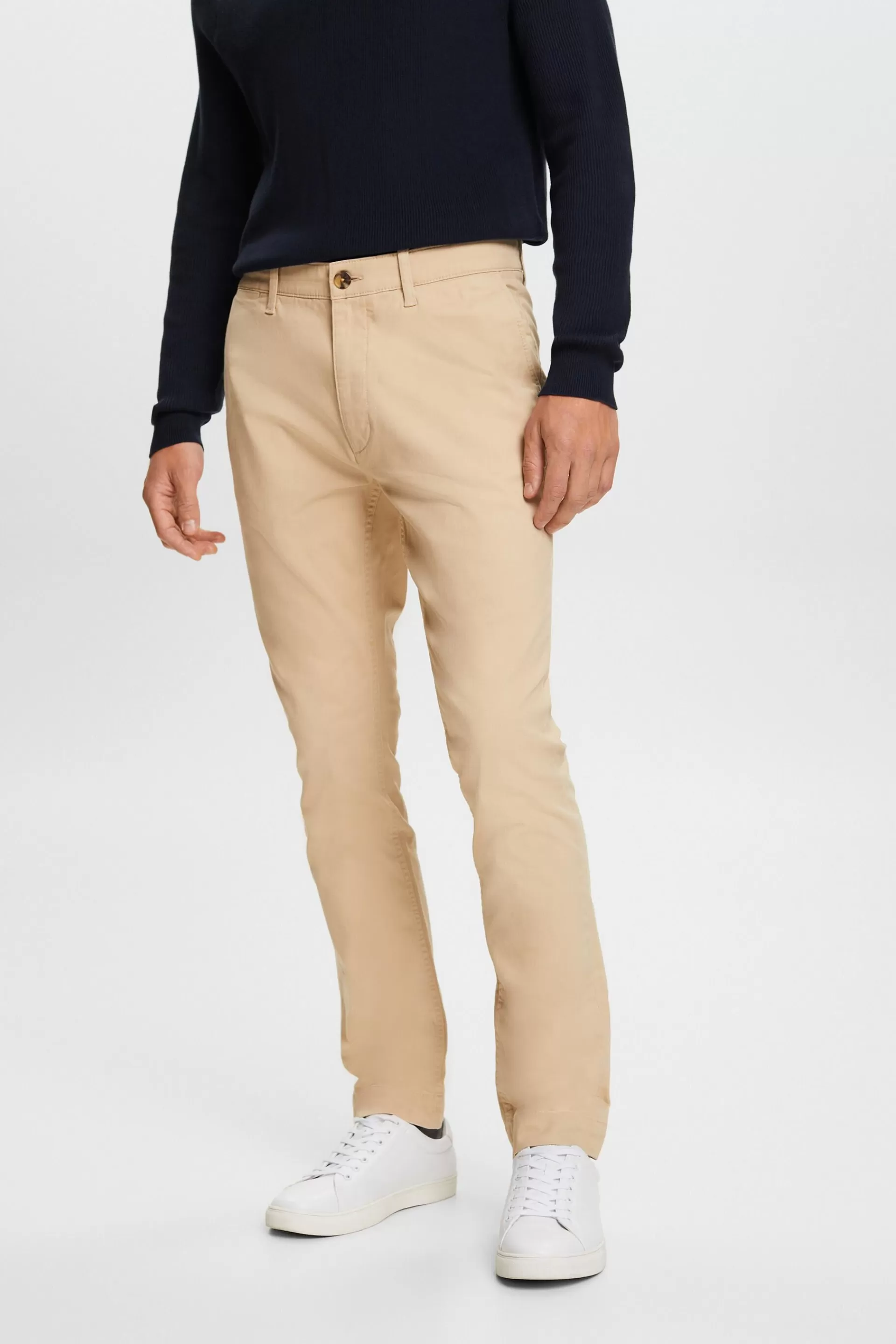 Chinohose aus Baumwollstretch-ESPRIT Sale