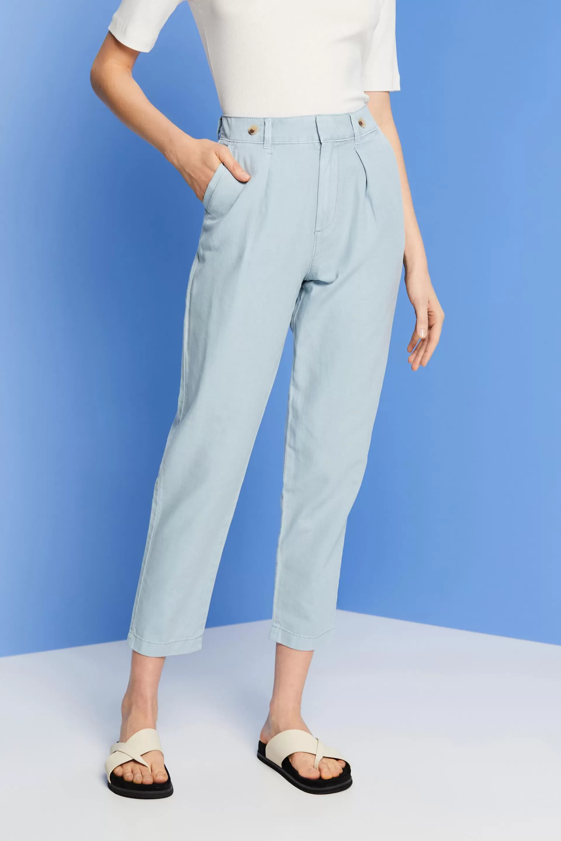 Chinohose, Leinen-Mix-ESPRIT Outlet