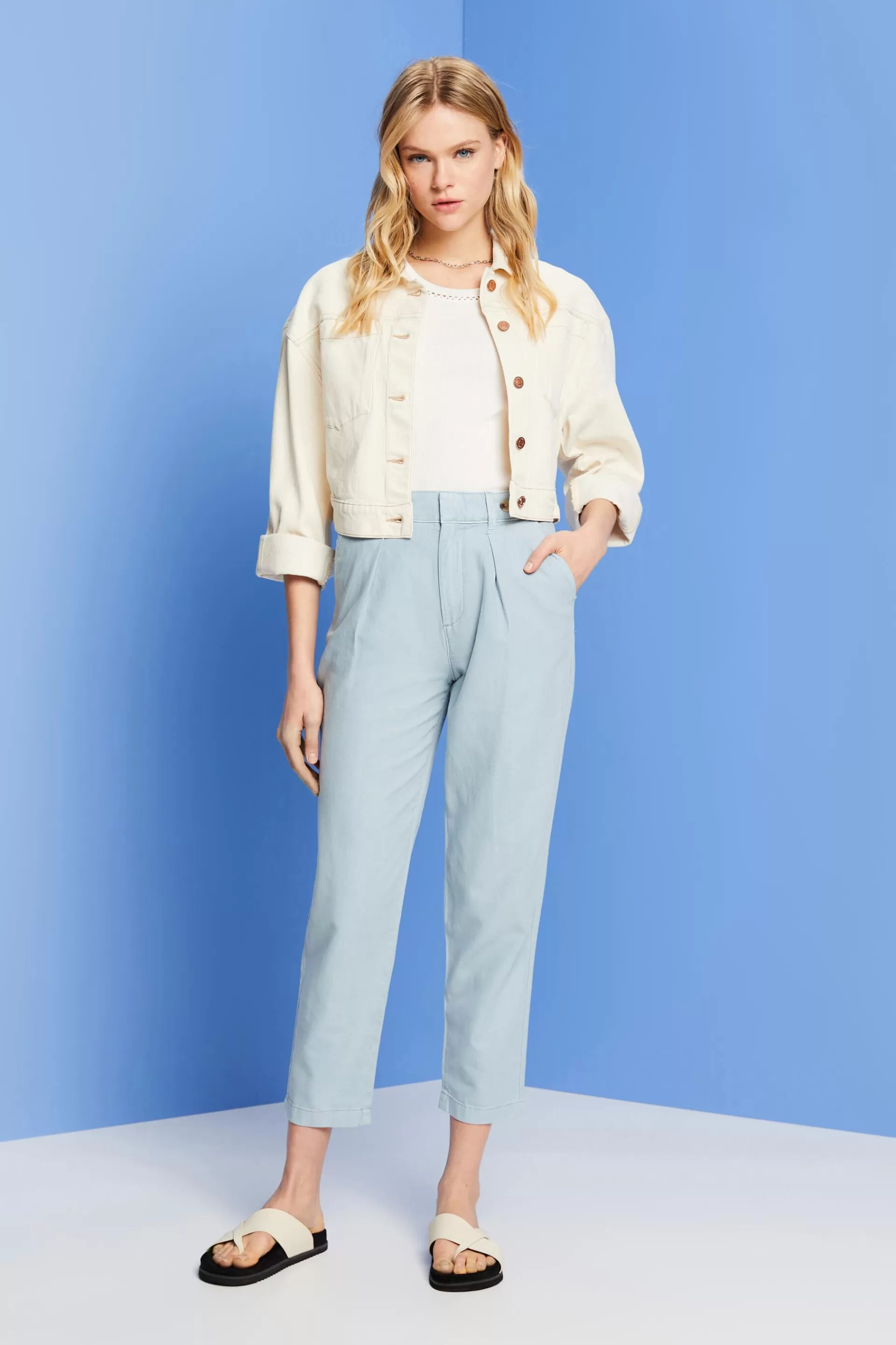 Chinohose, Leinen-Mix-ESPRIT Outlet