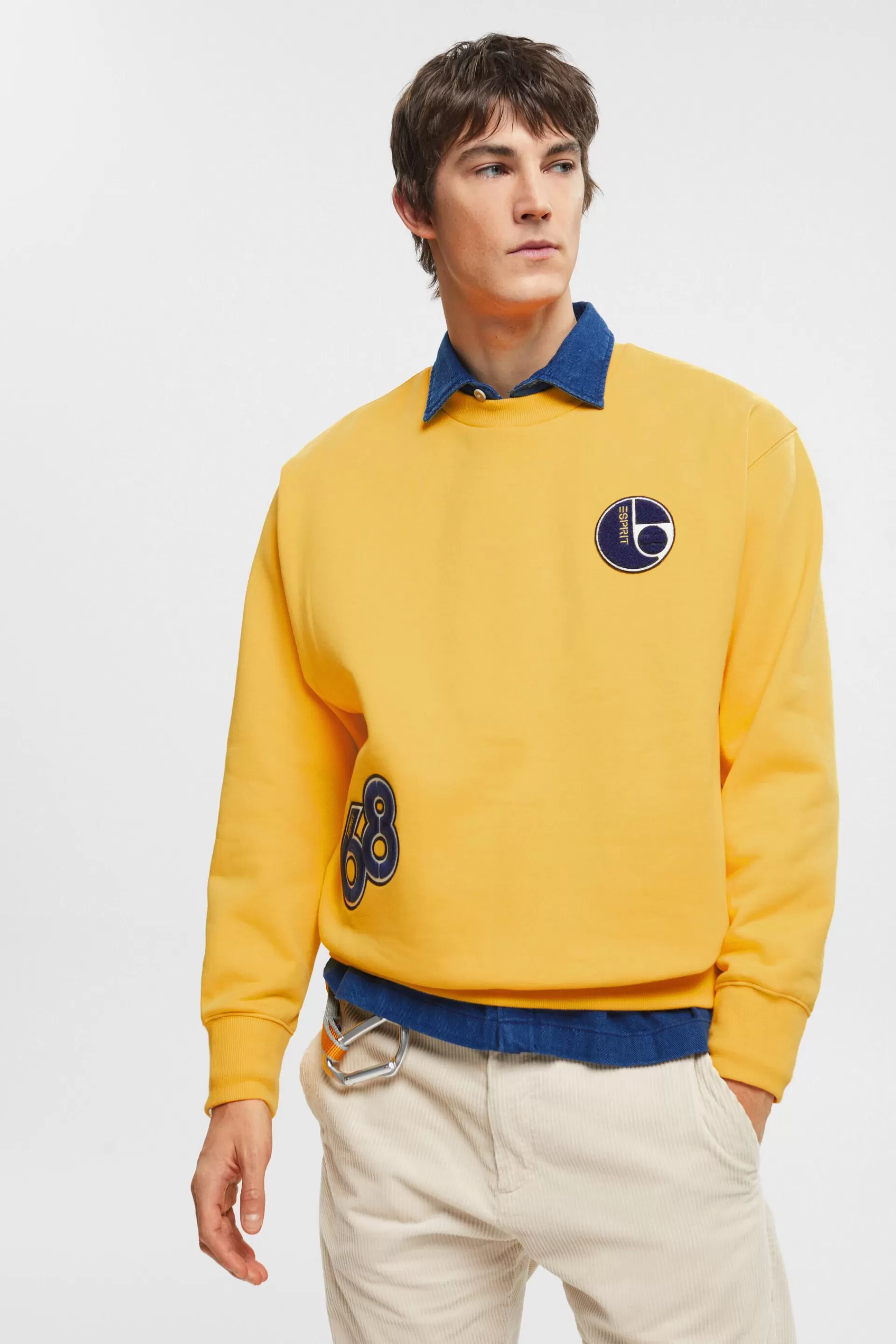 College-Sweatshirt mit Patches-ESPRIT Online