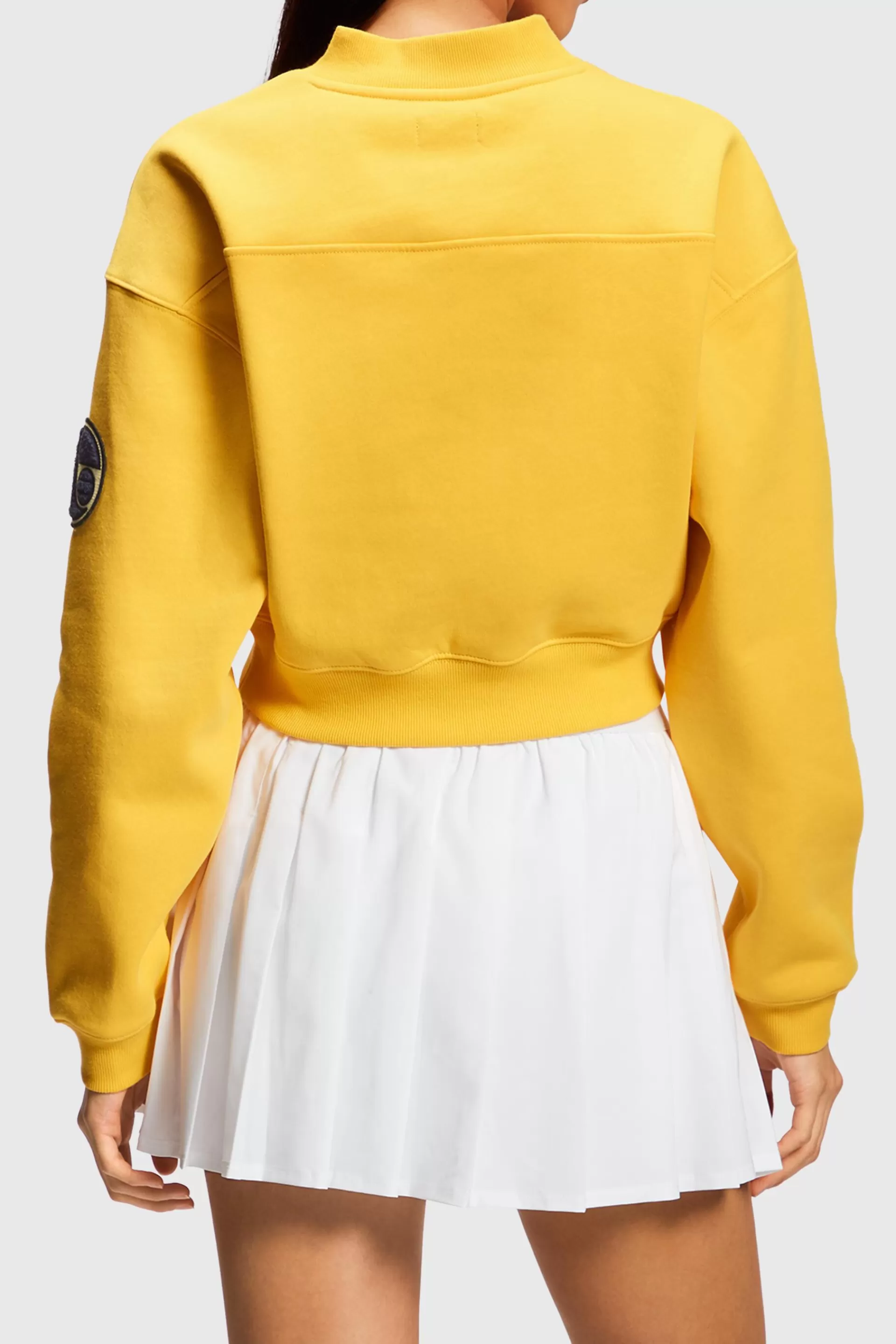 Cropped College-Sweatshirt mit Patches-ESPRIT New
