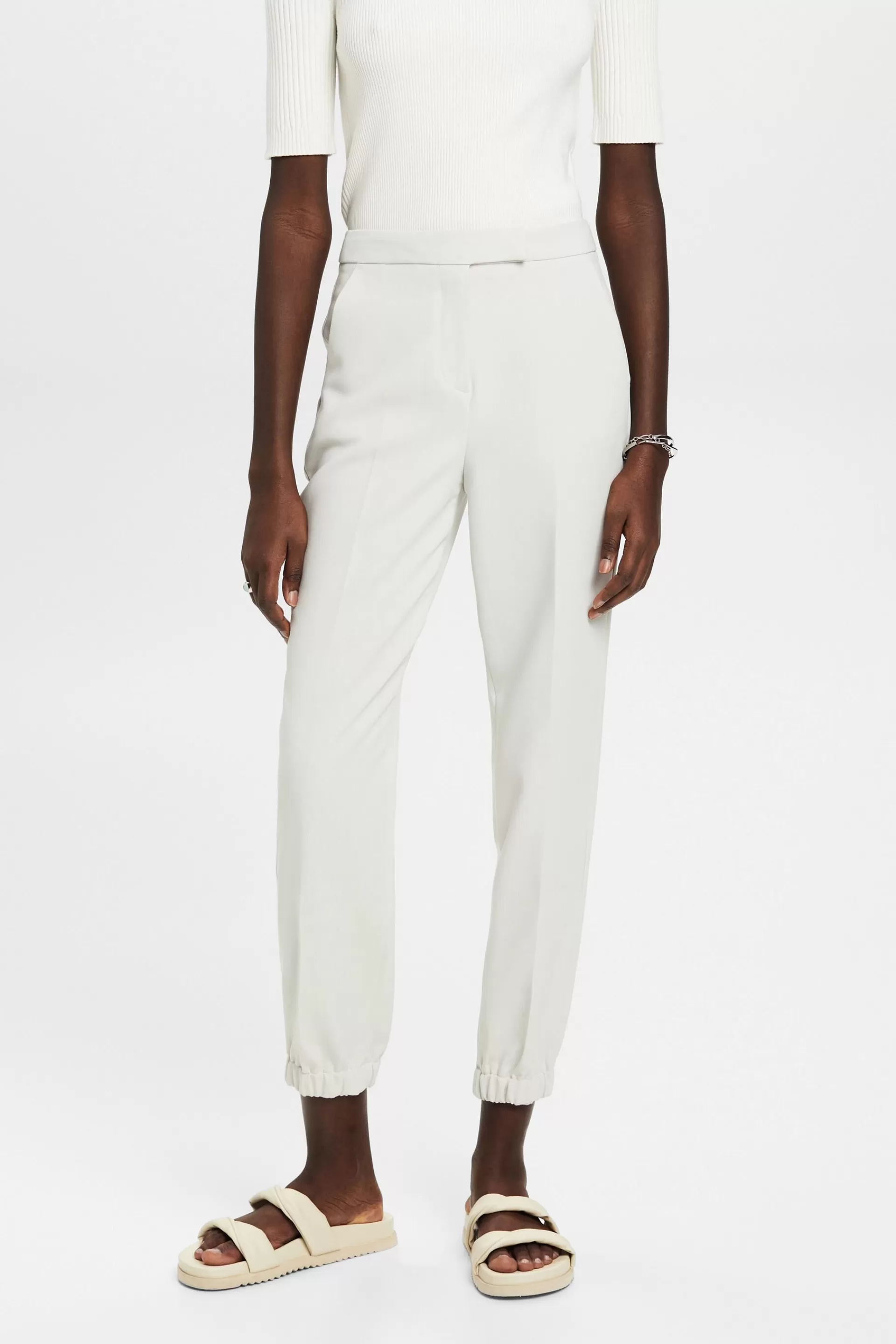 Cropped-Hose mit elastischem Beinabschluss-ESPRIT Best
