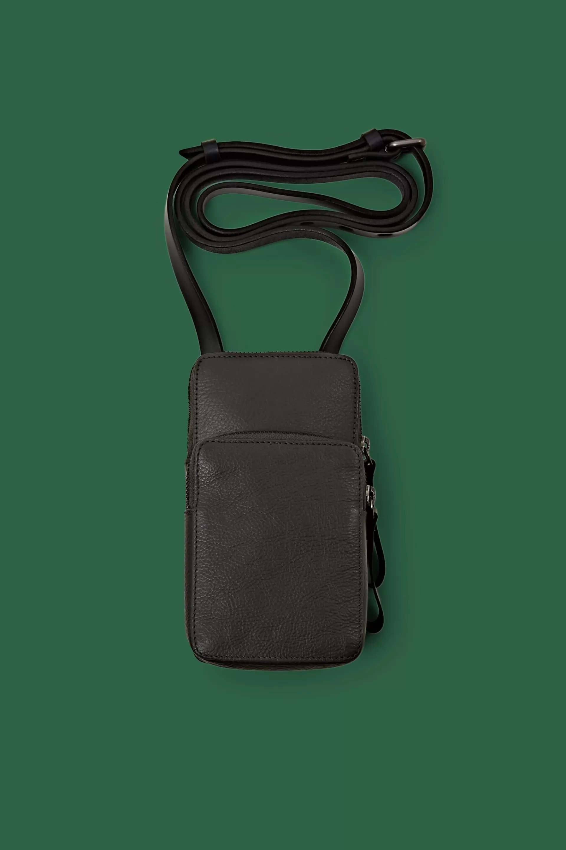 Crossbody-Handytasche aus Leder-ESPRIT Best
