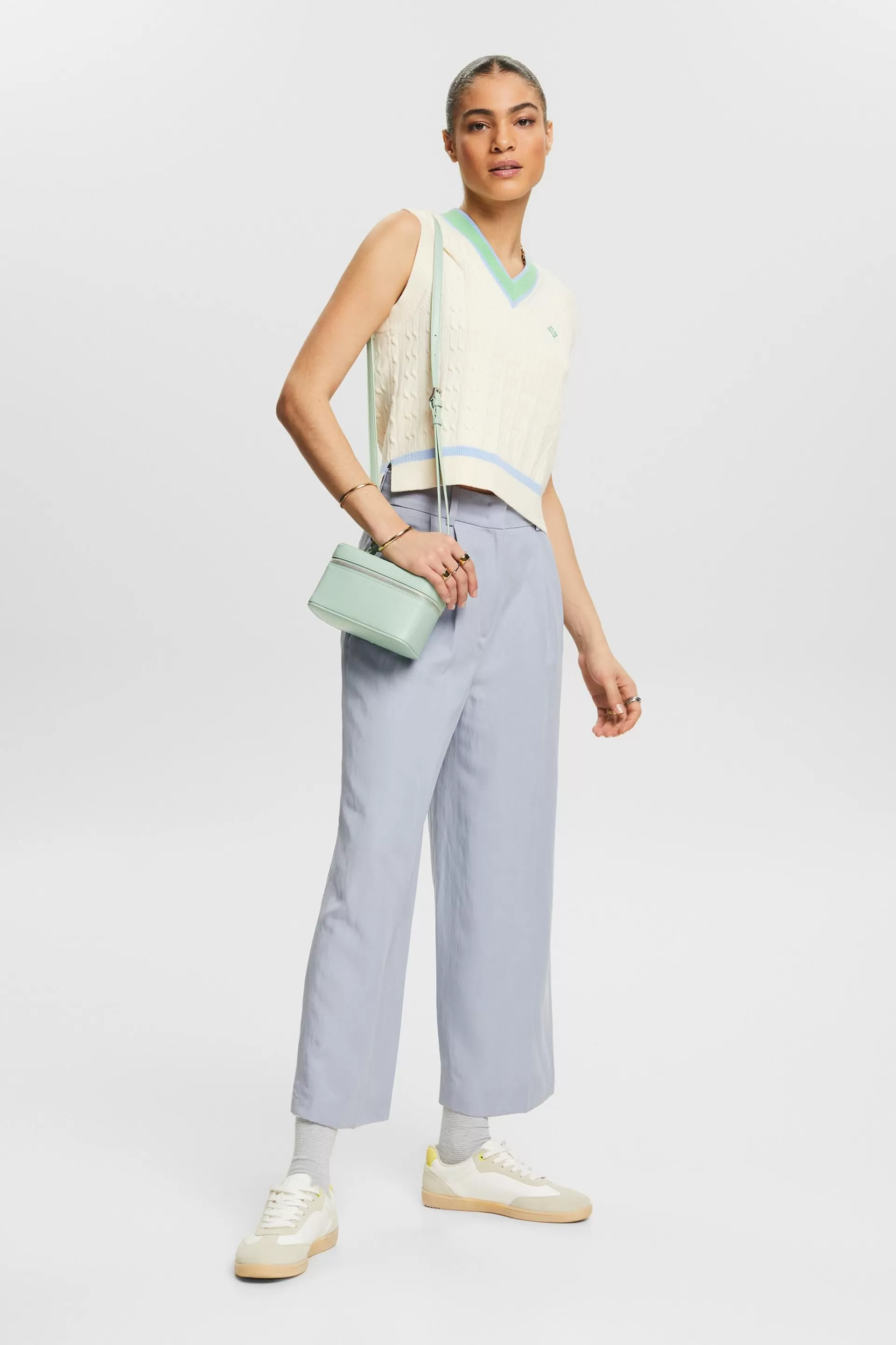 Culotte mit weitem Bein und hohem Bund-ESPRIT Outlet