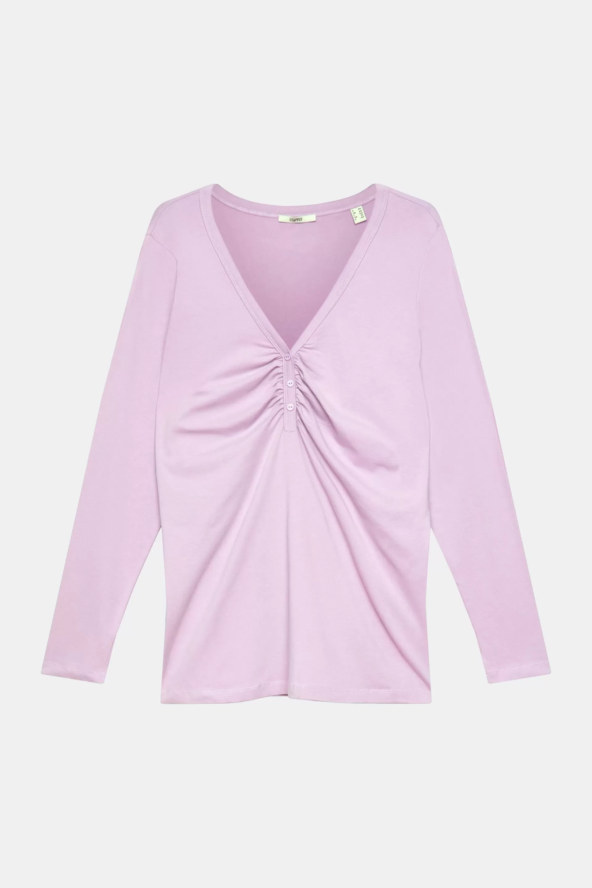 CURVY Longsleeve mit gerafftem Detail-ESPRIT Cheap