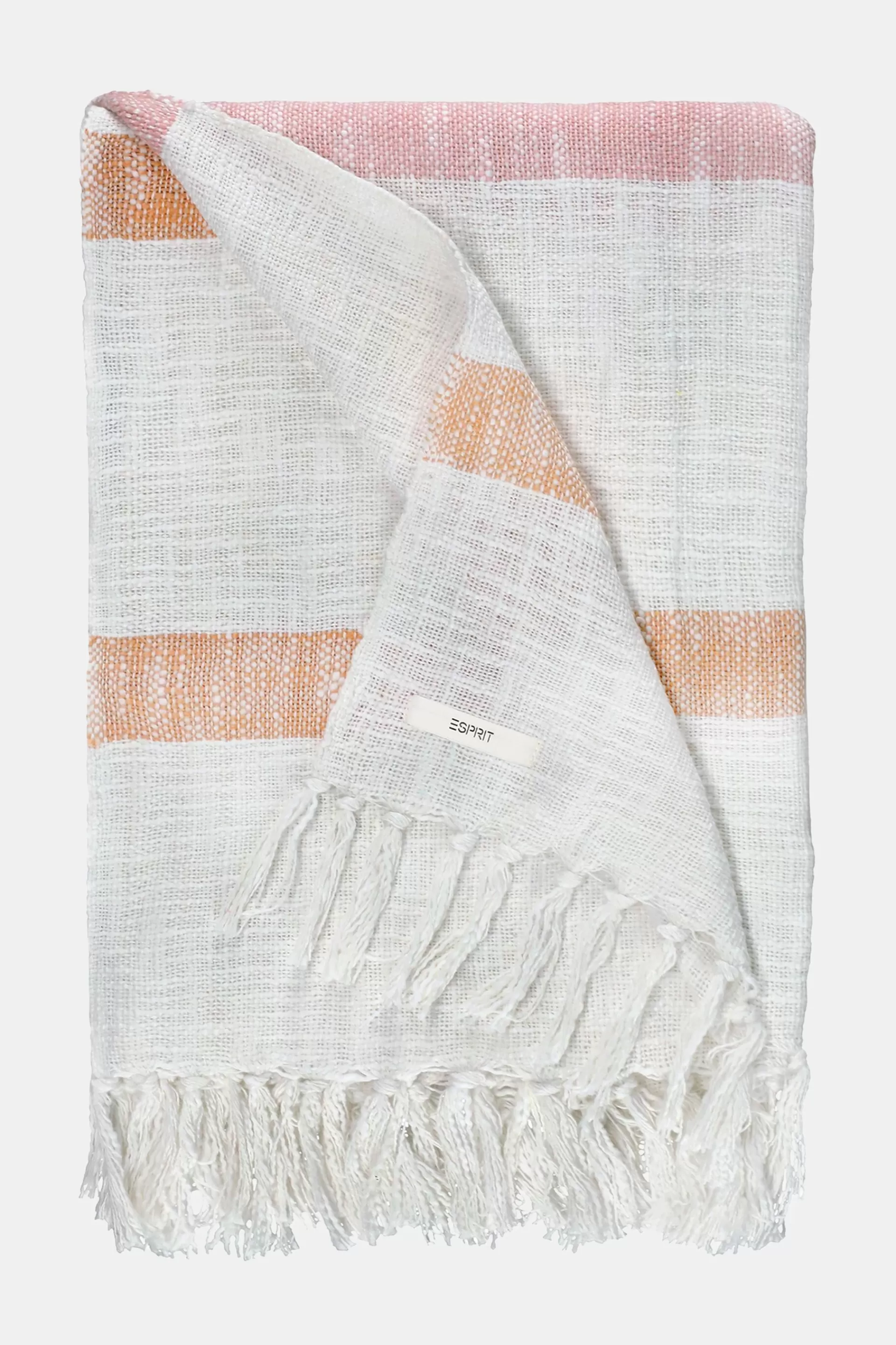 Decke mit Streifen und Fransen-ESPRIT Store