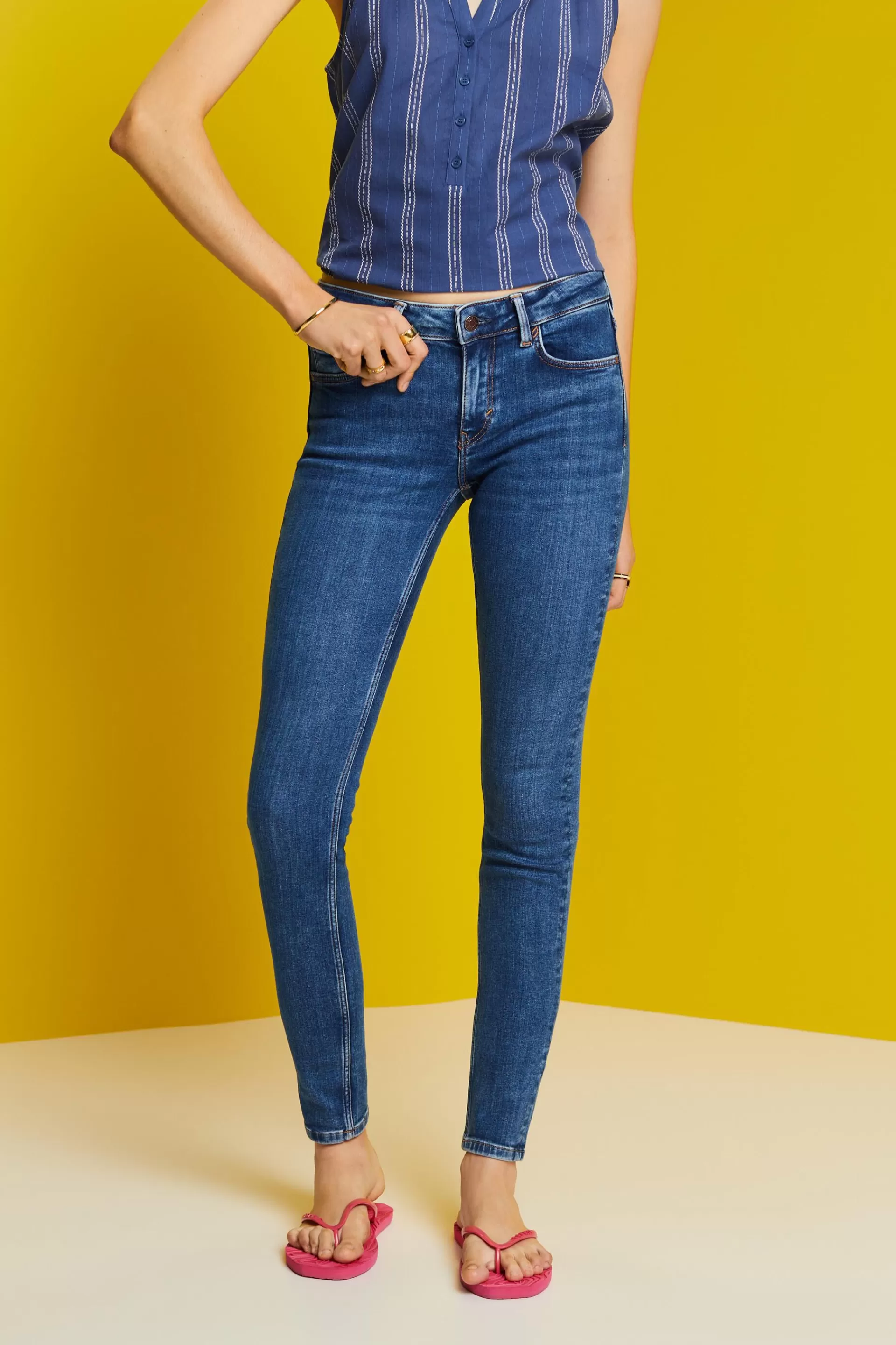 Denim aus Baumwoll-Stretch-ESPRIT Cheap
