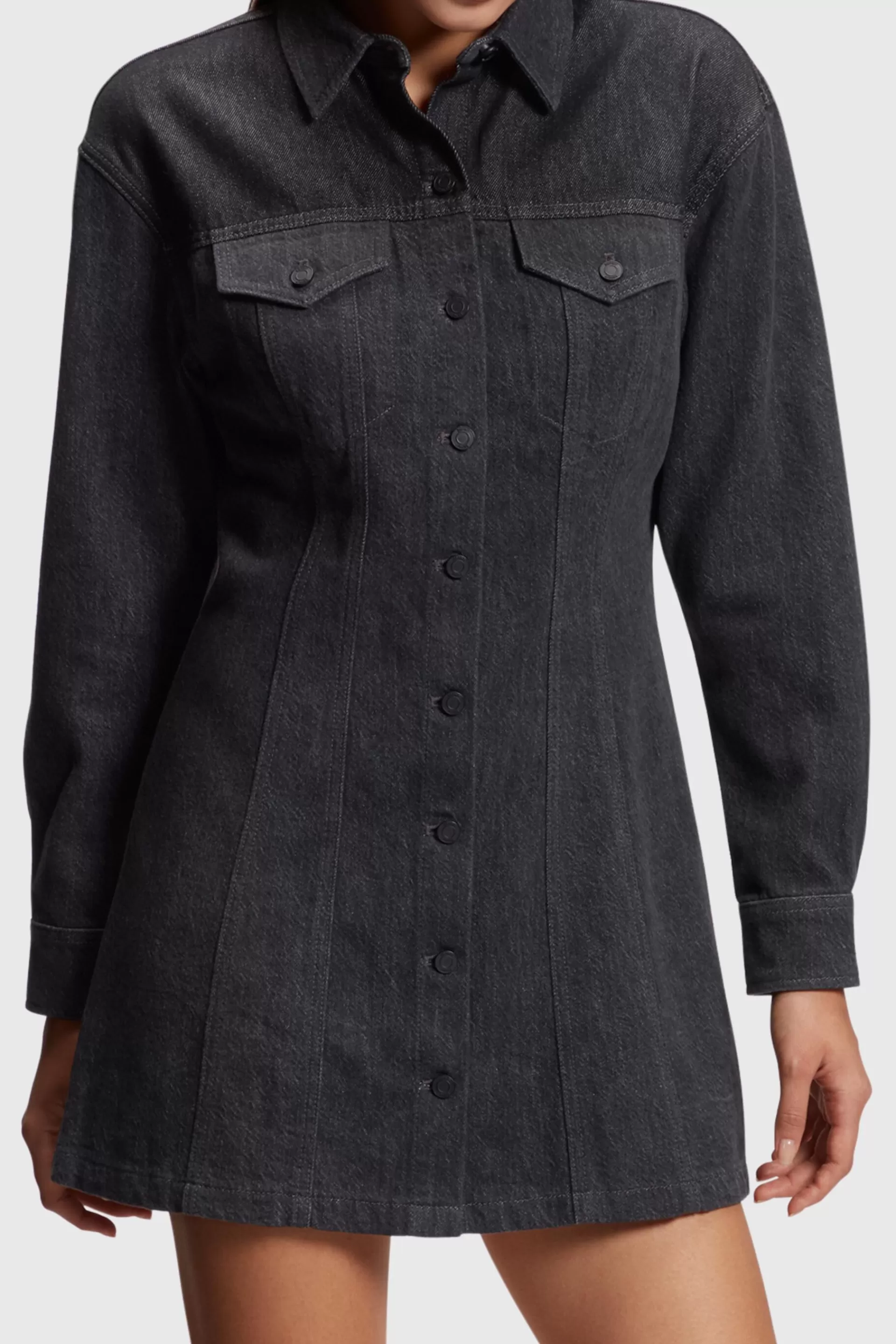 Denim-Hemdblusenkleid im Trucker-Style-ESPRIT Best Sale