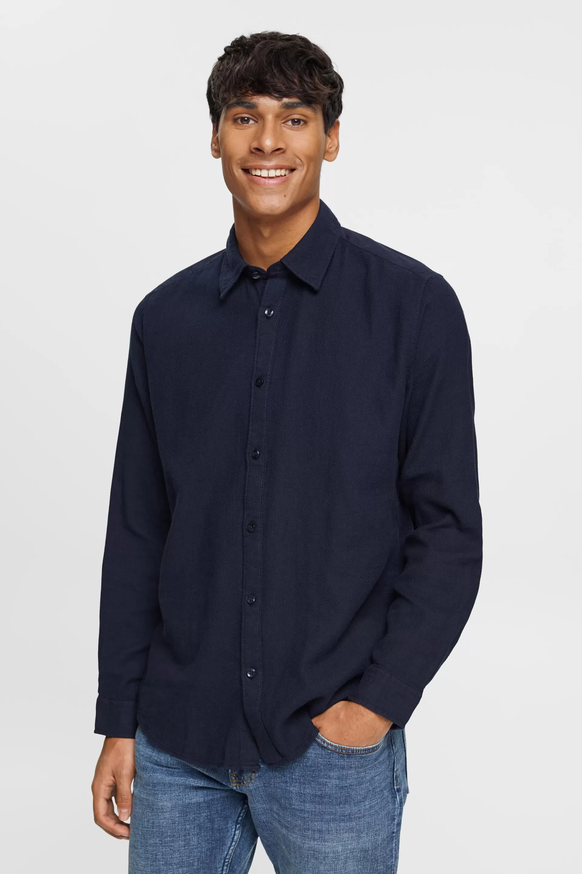Dobby-Shirt-ESPRIT Cheap