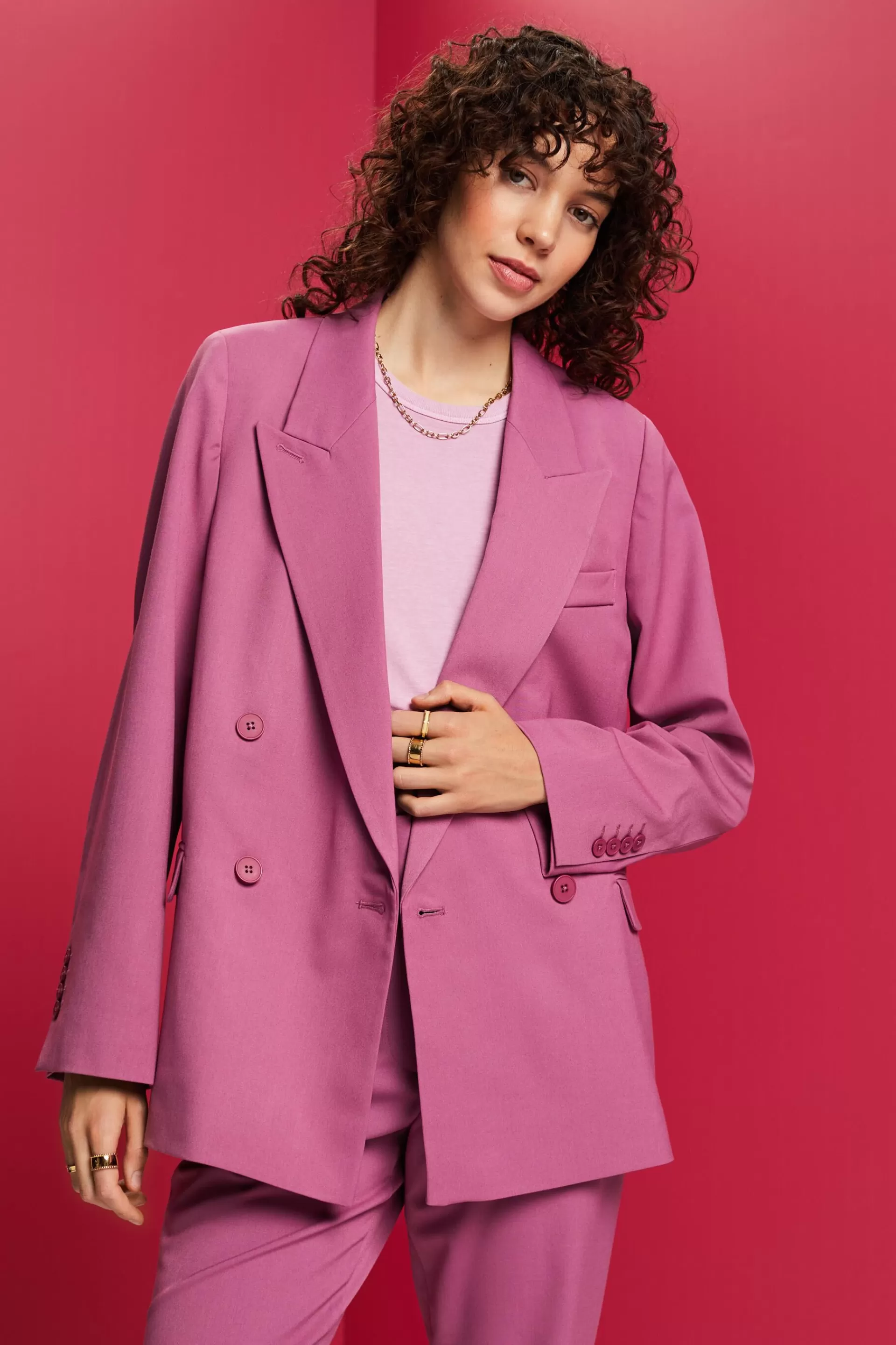 Doppelreihiger Blazer-ESPRIT New