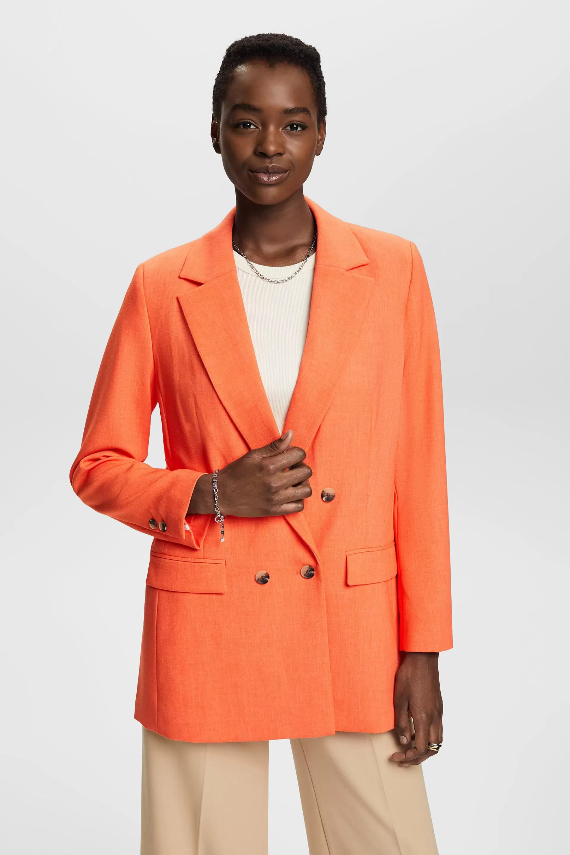 Doppelreihiger Oversize-Blazer-ESPRIT Cheap