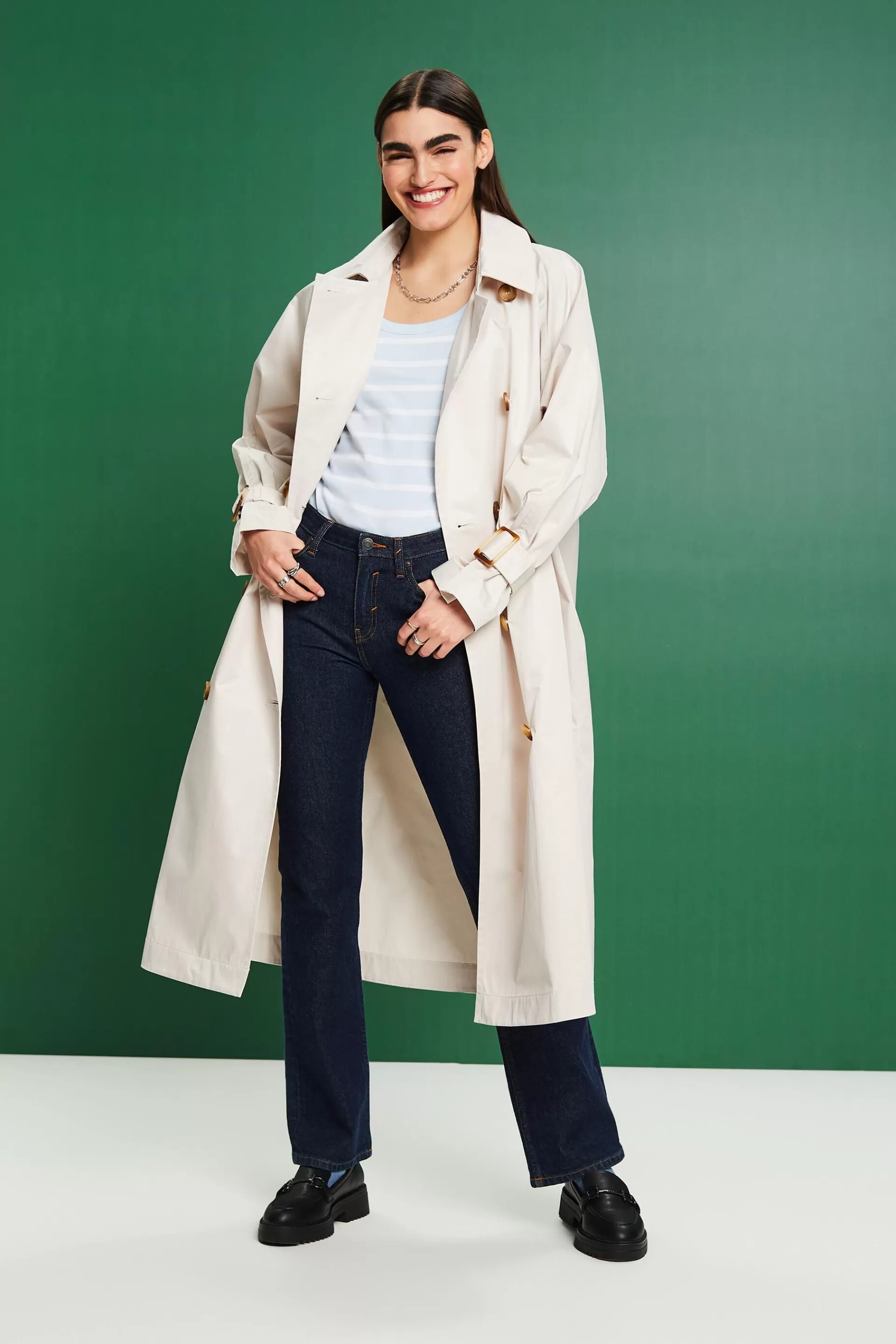 Doppelreihiger Trenchcoat-ESPRIT Fashion
