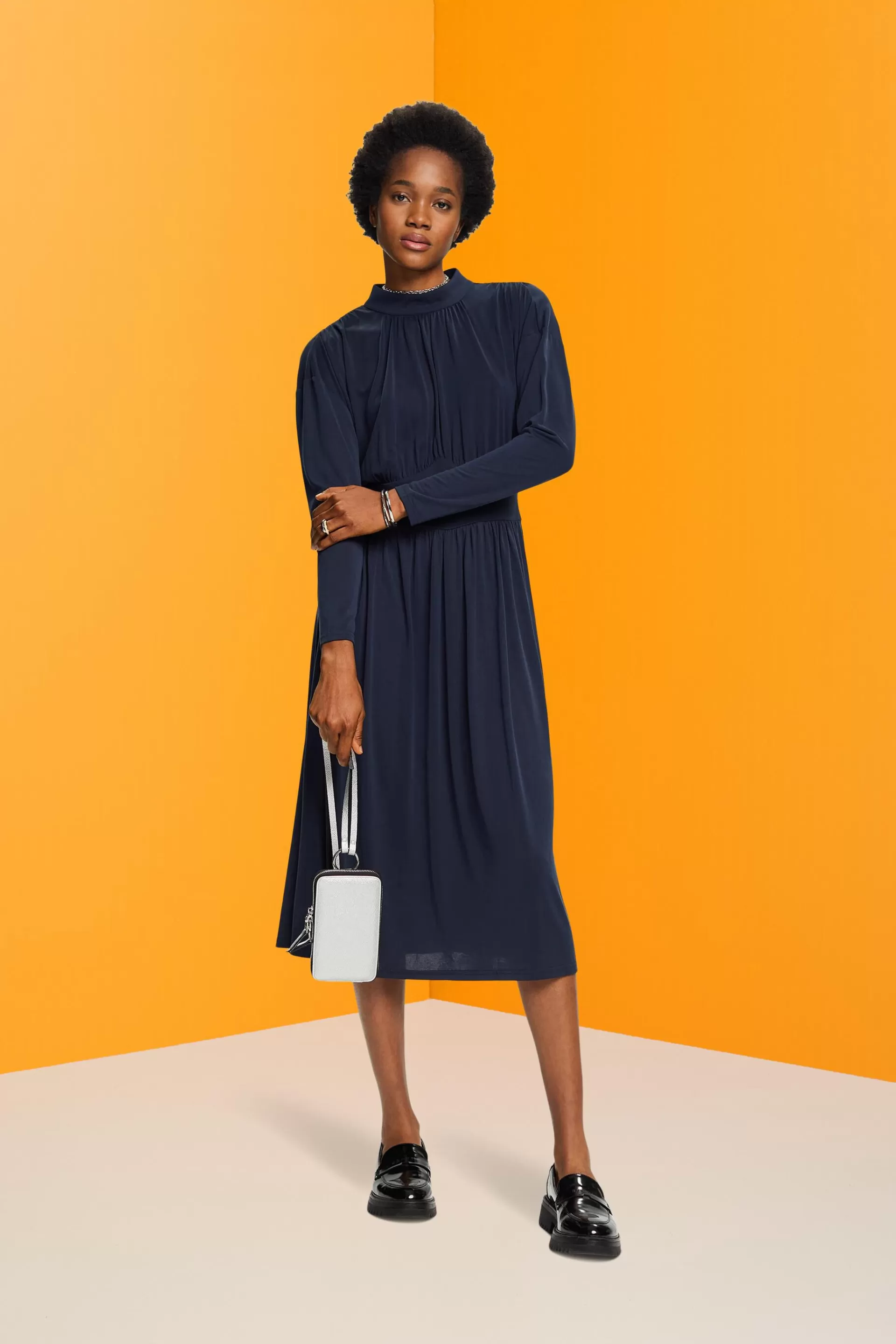 Drapiertes Midikleid-ESPRIT Clearance