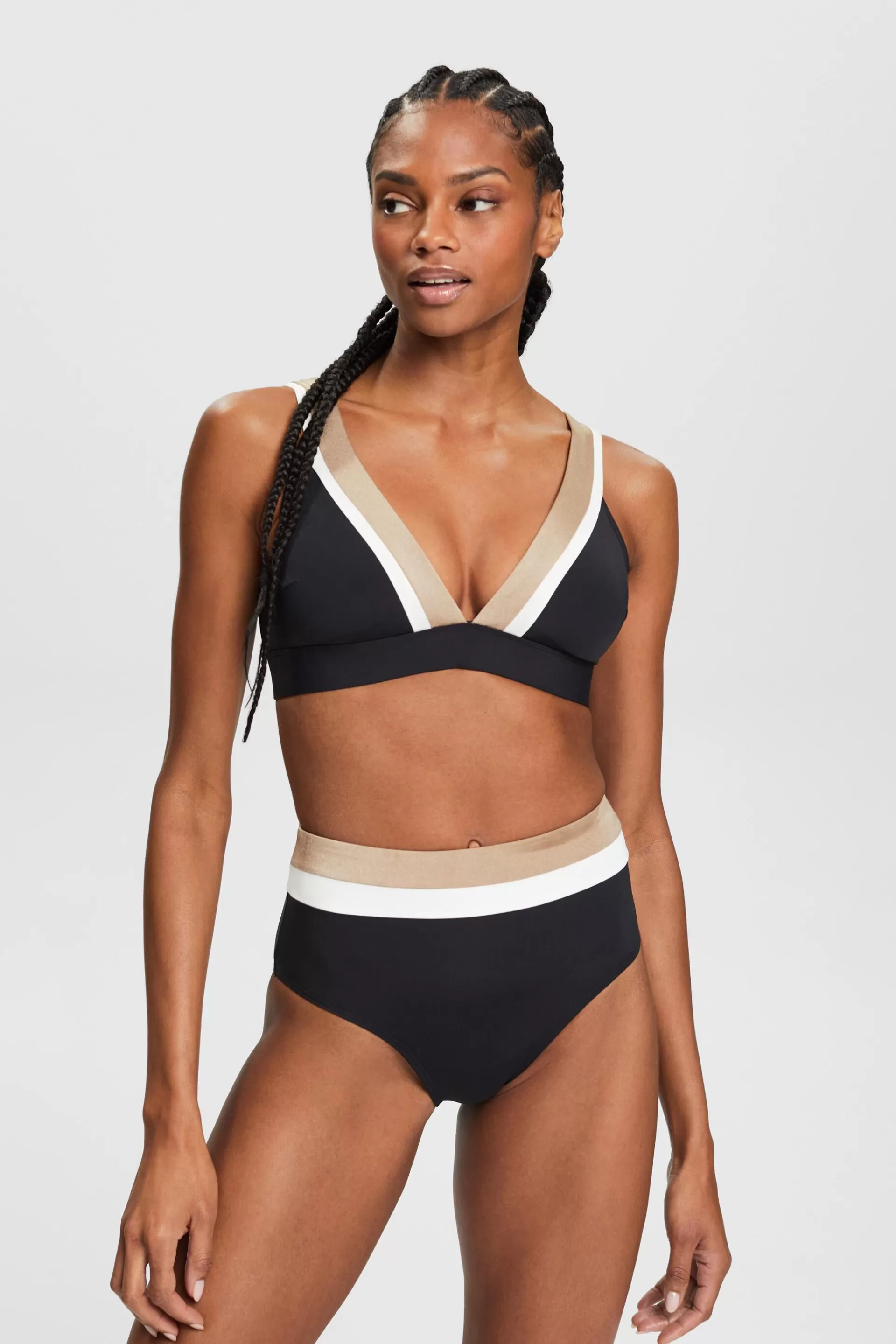 Dreifarbiges, wattiertes Bikinitop-ESPRIT Best