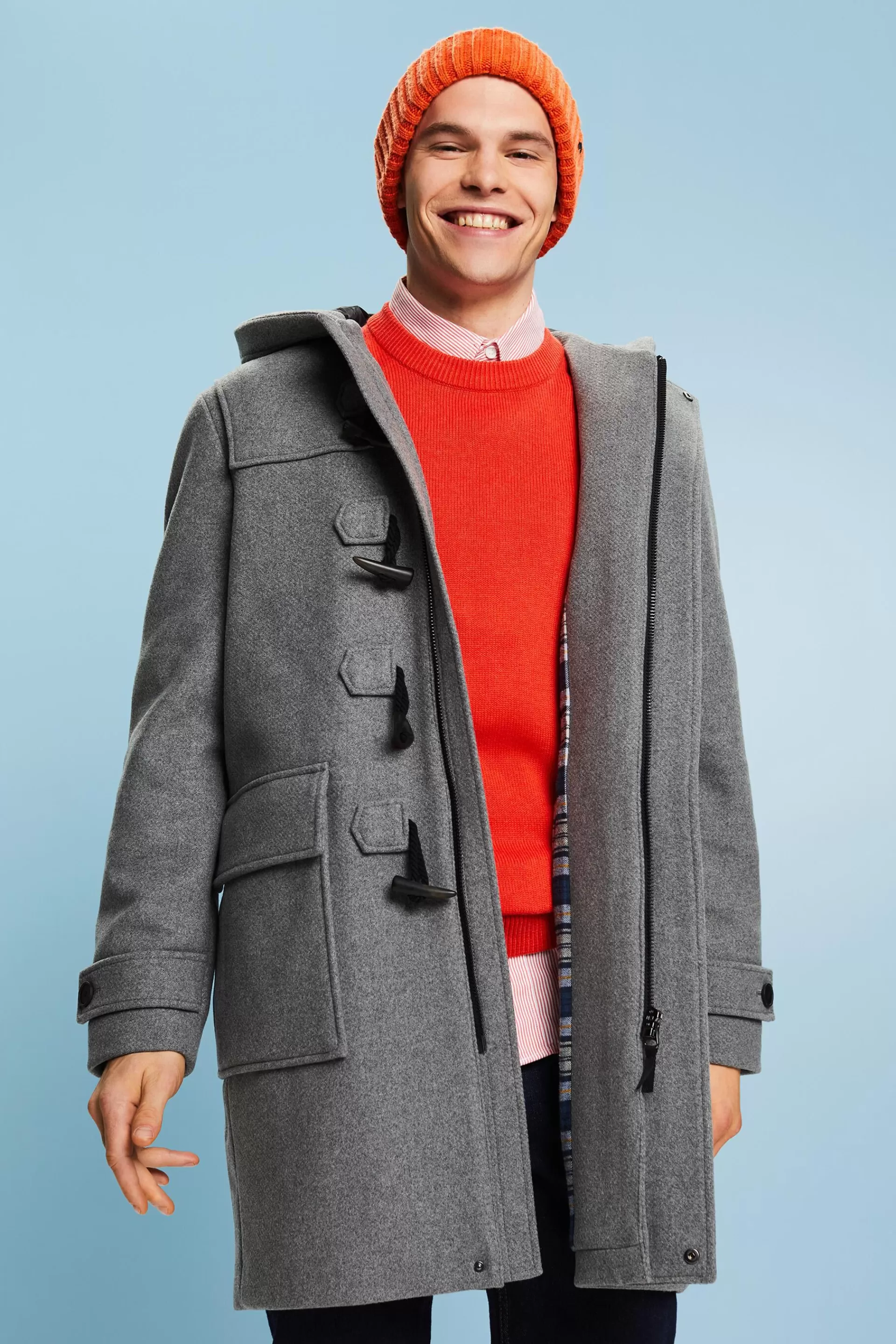 Dufflecoat aus Wollmix-ESPRIT Cheap