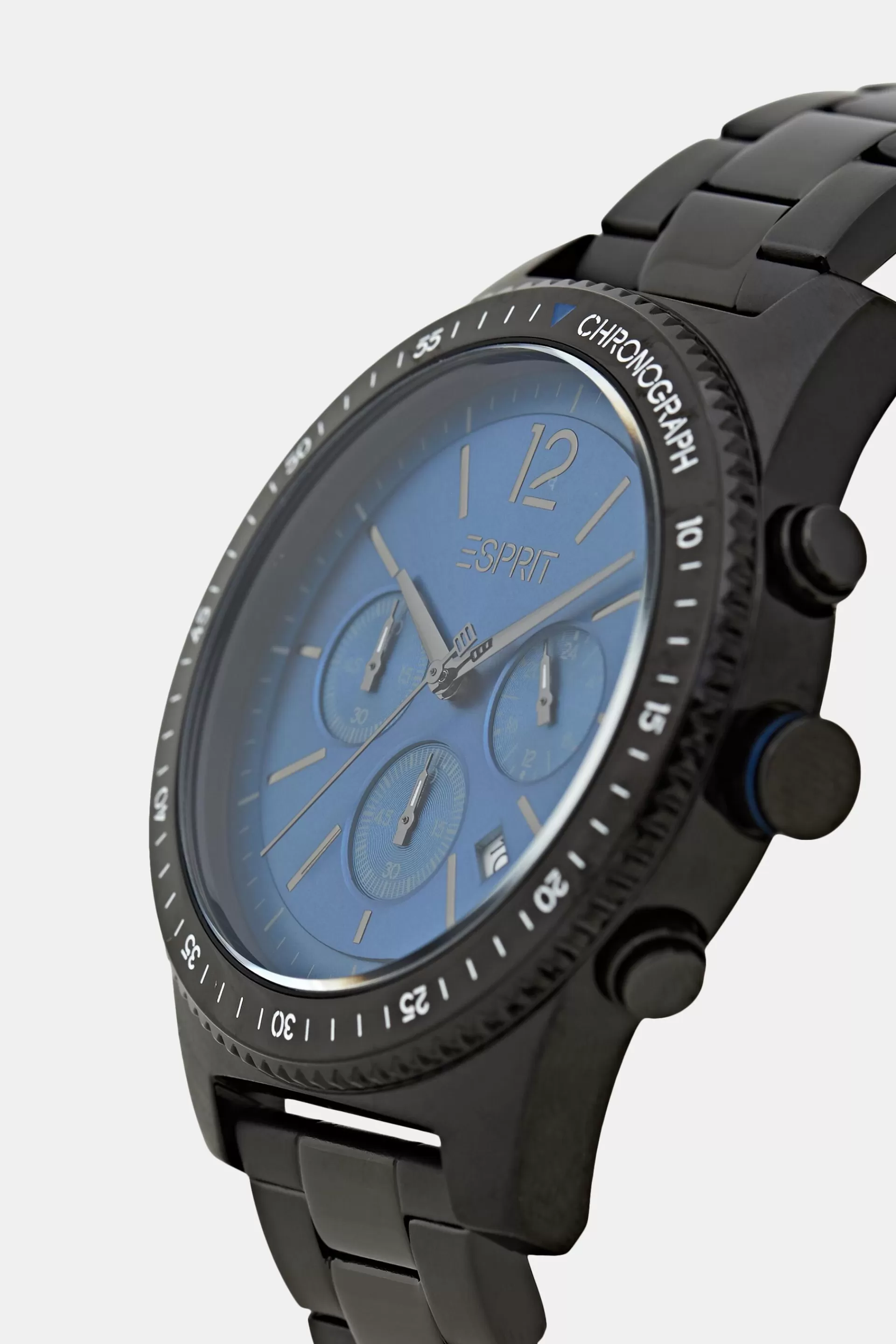 Edelstahl-Chronograph mit Gliederarmband-ESPRIT New