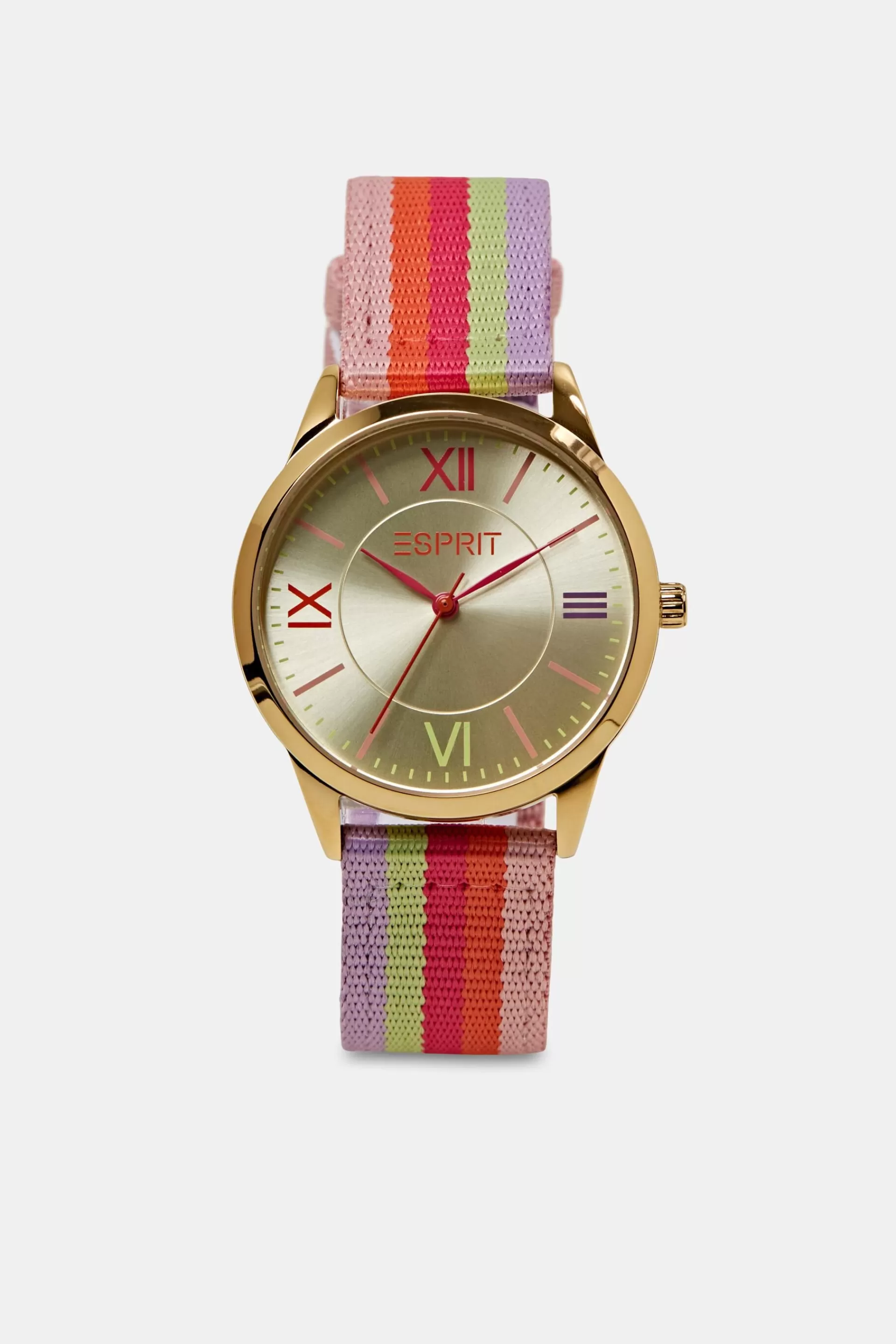 Edelstahluhr mit gewebtem Armband-ESPRIT Discount