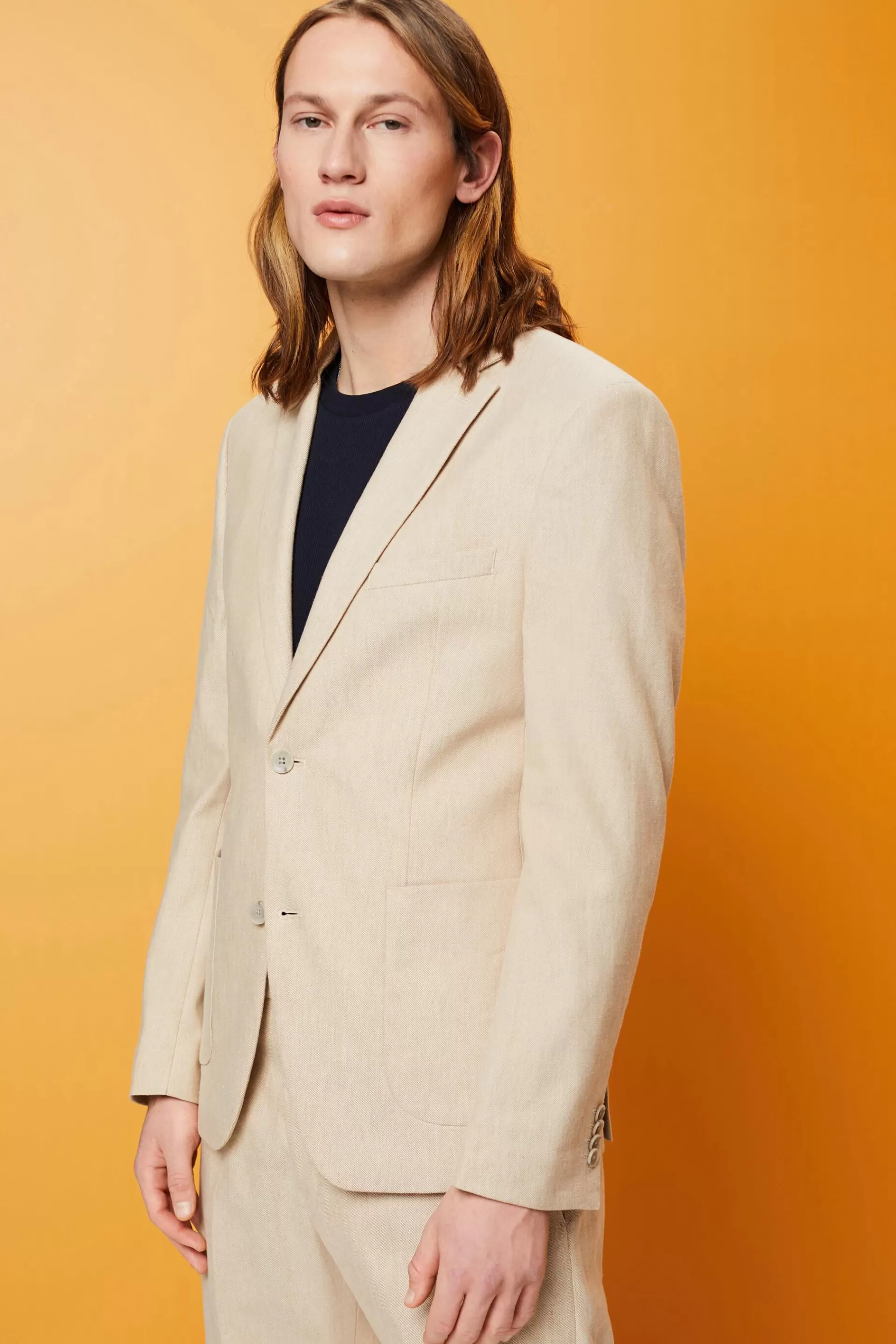 Einreihiger Blazer in schmaler Passform-ESPRIT Discount