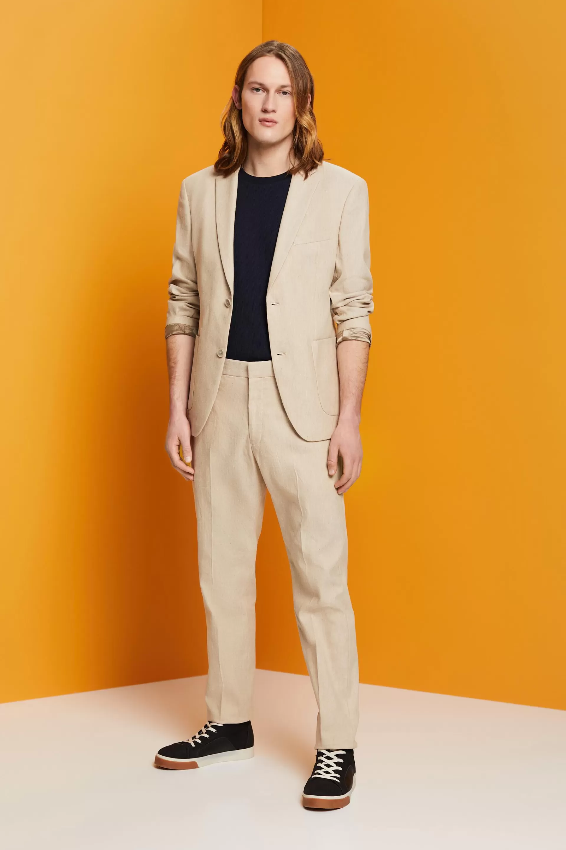 Einreihiger Blazer in schmaler Passform-ESPRIT Discount