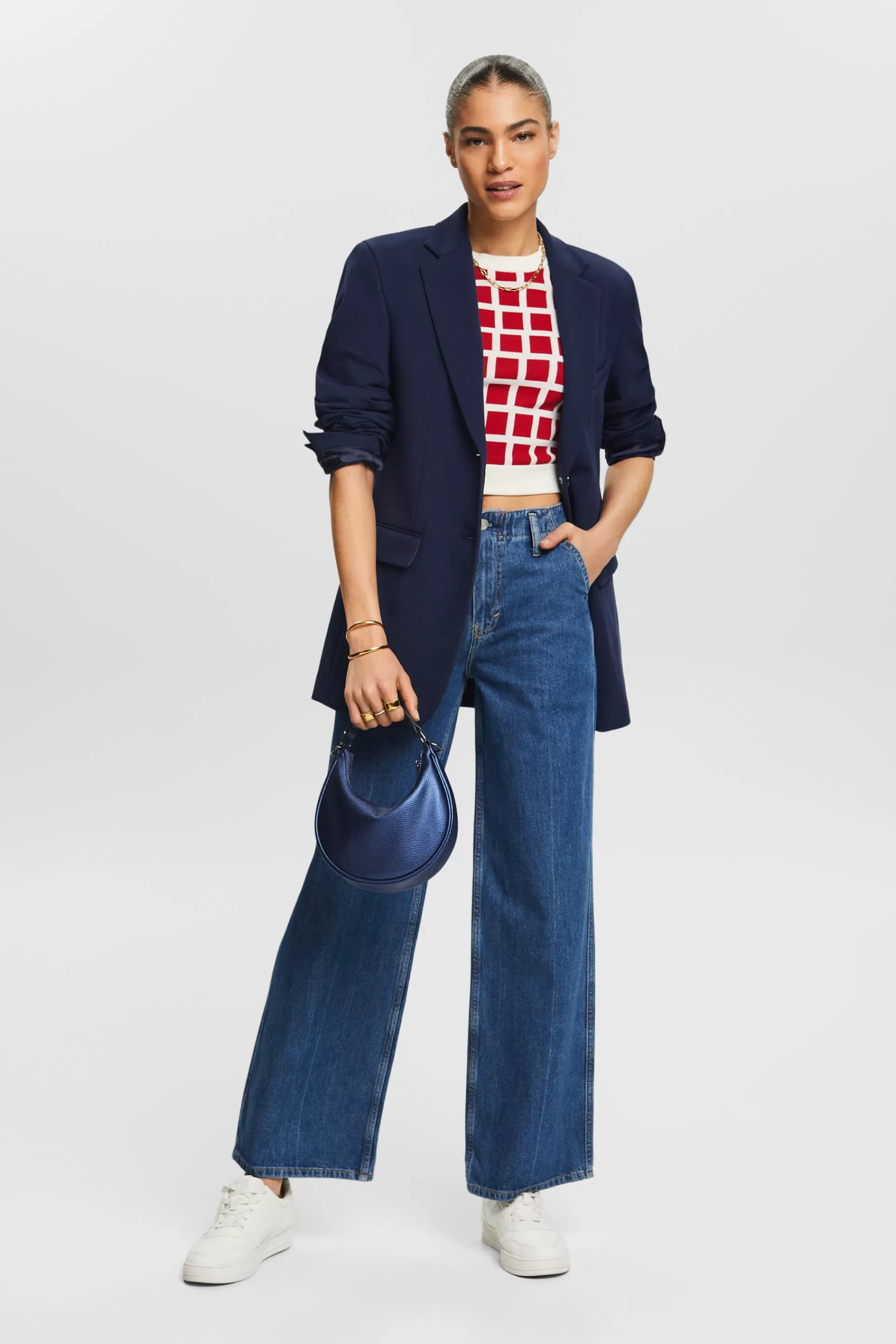 Einreihiger Jeansblazer-ESPRIT Sale