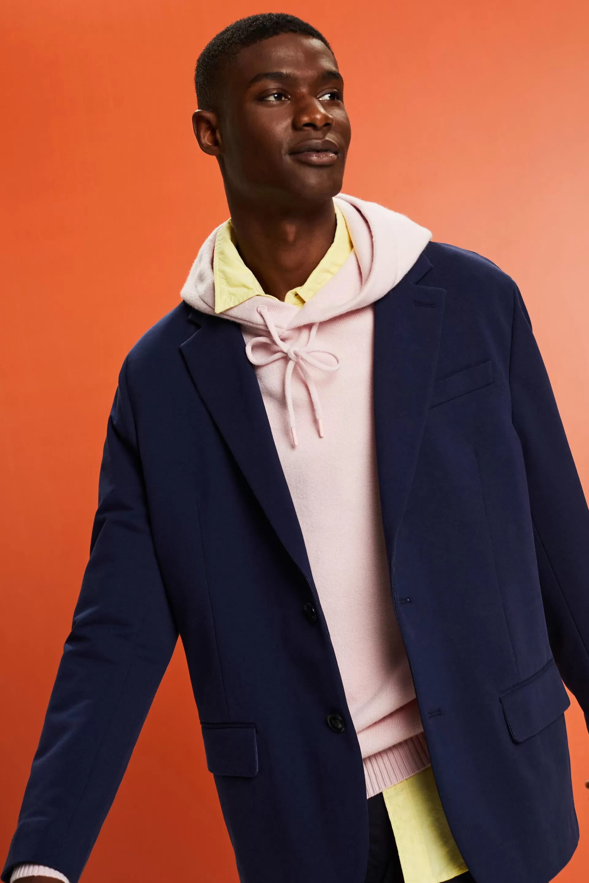 Einreihiger Jersey-Blazer-ESPRIT New