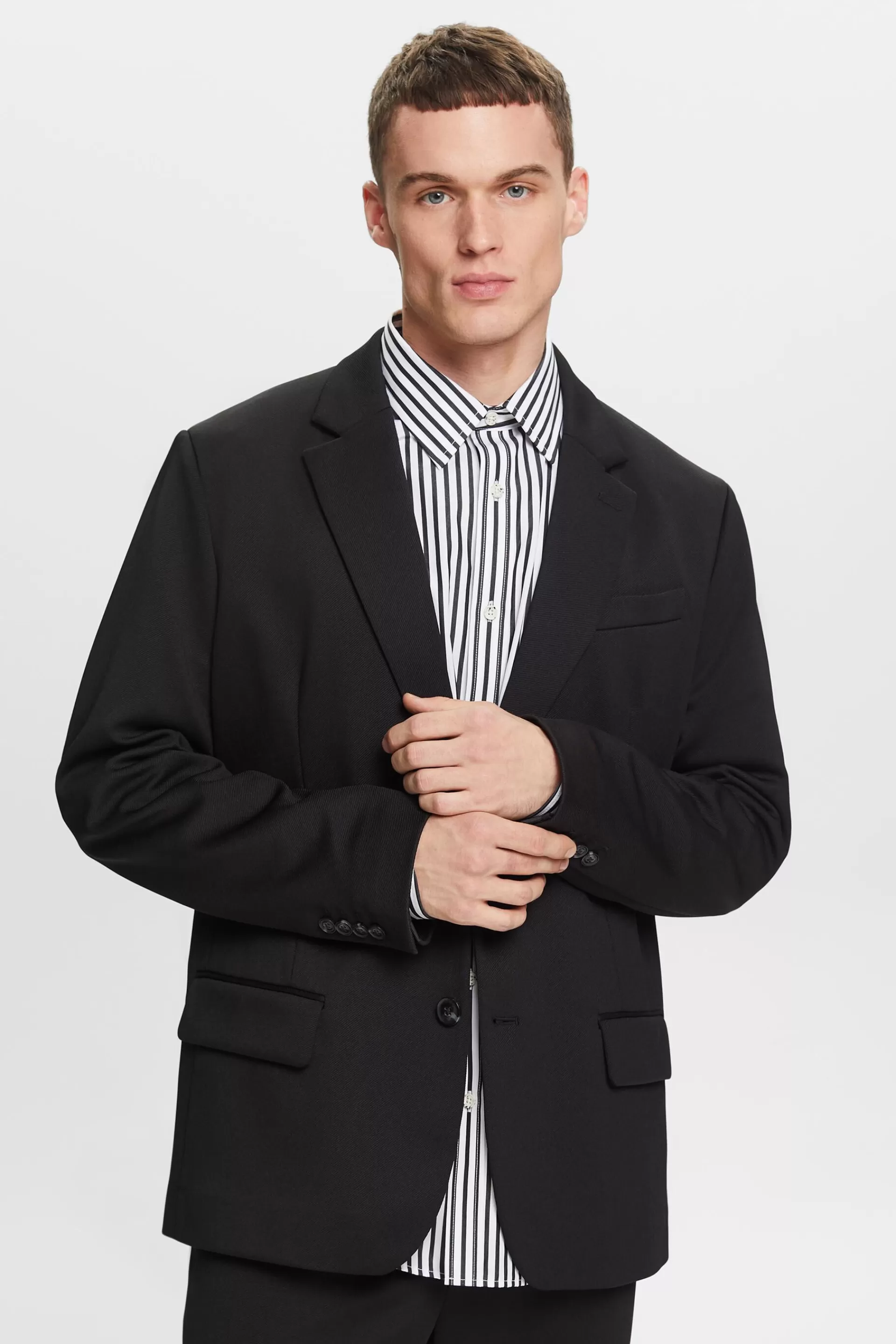 Einreihiger Twillblazer im Unisex-Design-ESPRIT Shop
