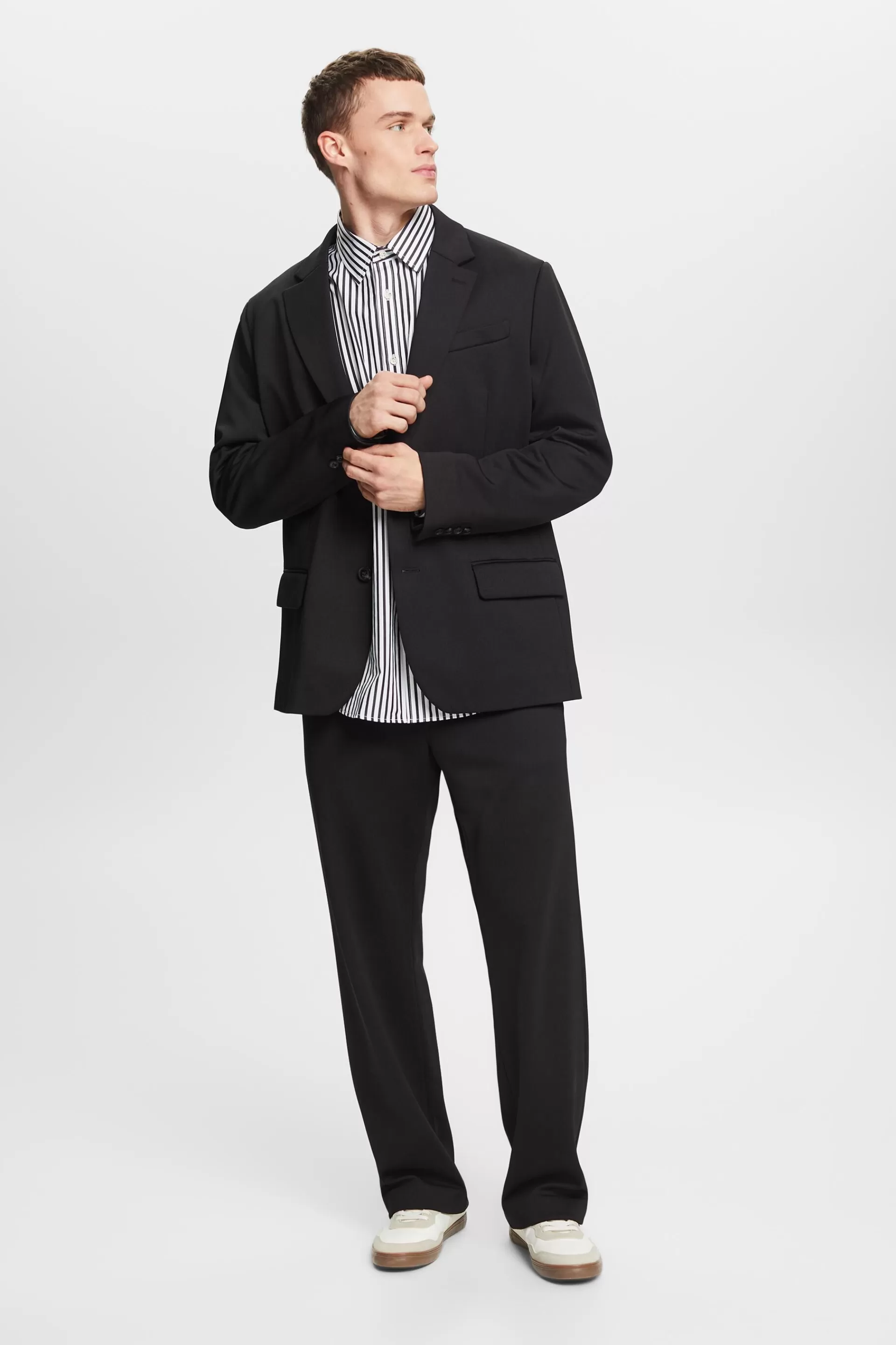 Einreihiger Twillblazer im Unisex-Design-ESPRIT Shop