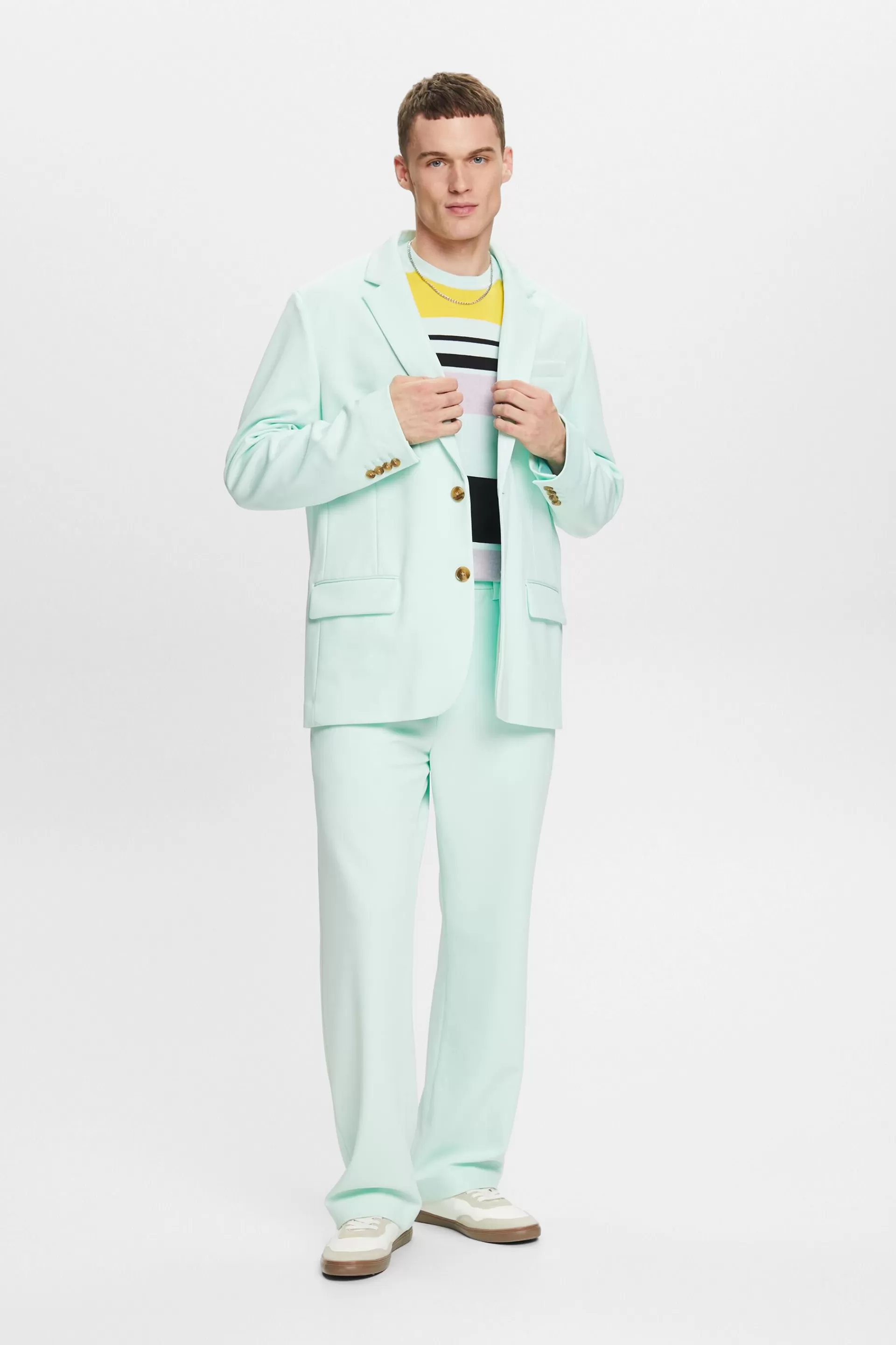 Einreihiger Twillblazer im Unisex-Design-ESPRIT New