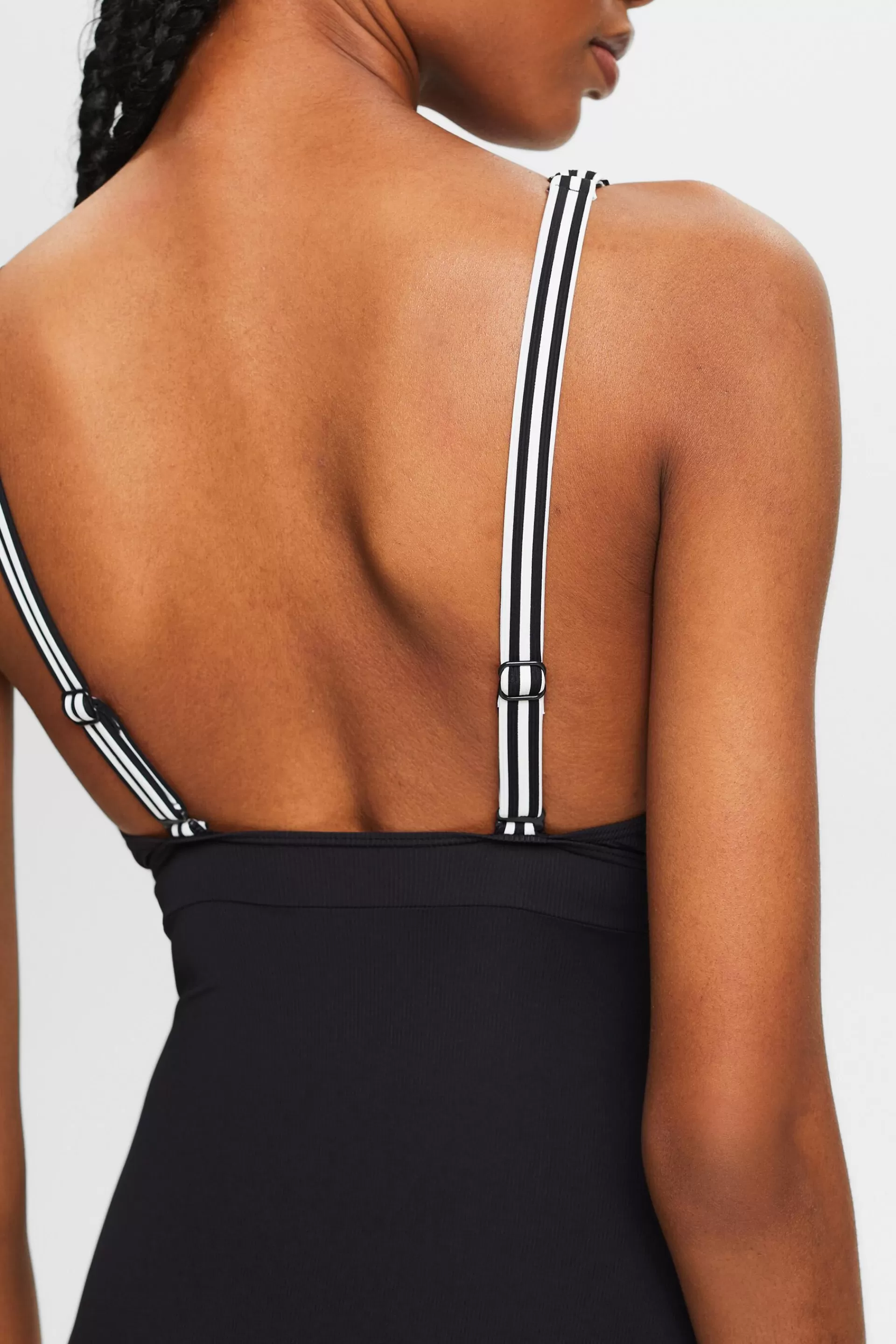 Einteiliger Badeanzug mit Streifen-ESPRIT Fashion