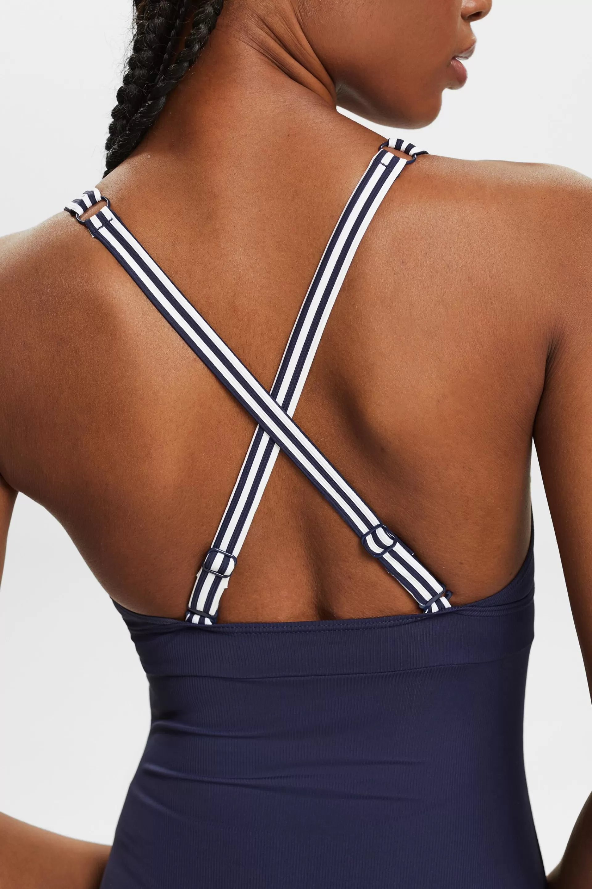 Einteiliger Badeanzug mit Streifen-ESPRIT Cheap
