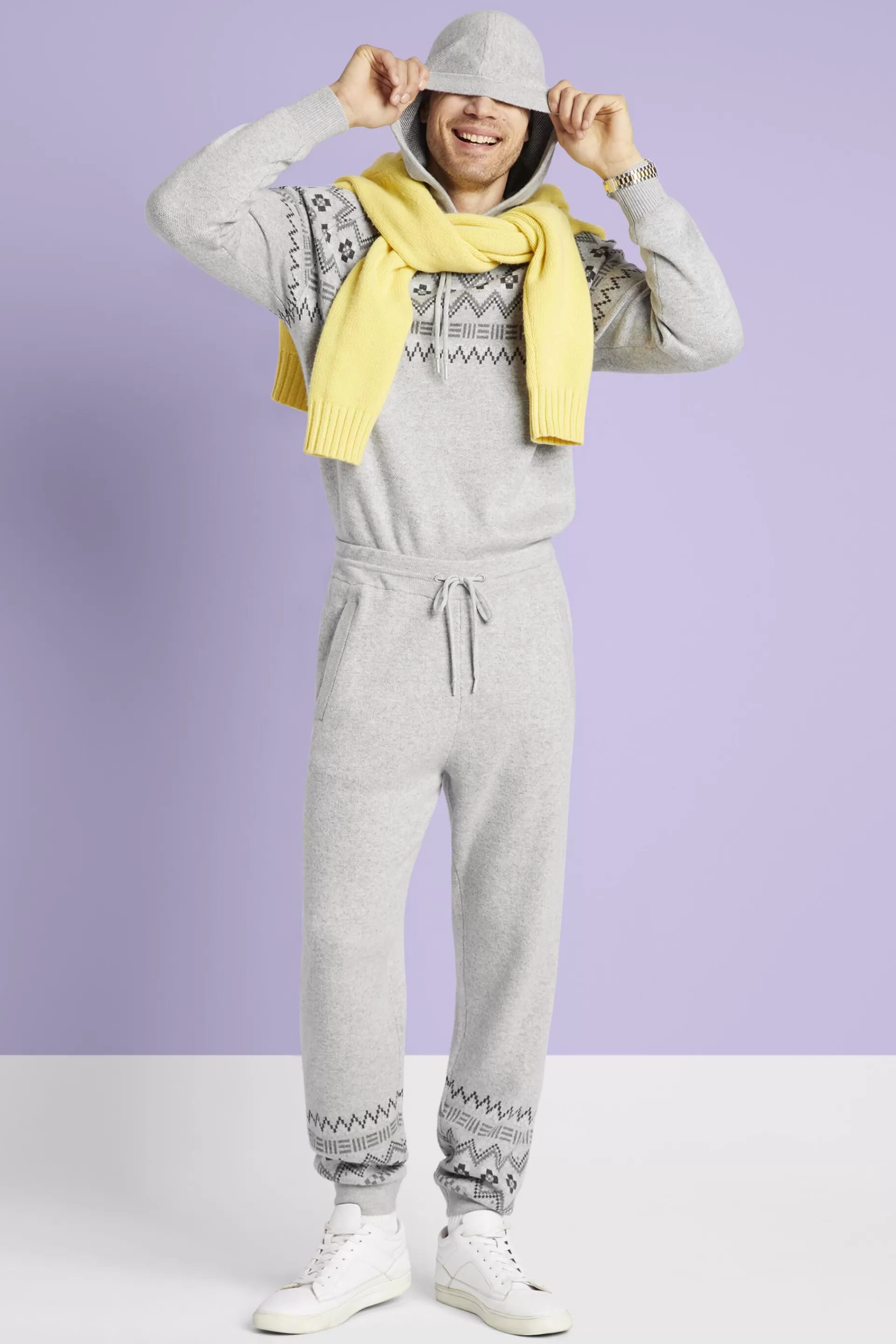 Fair Isle-Sporthose aus Wolle und Kaschmir-ESPRIT Discount