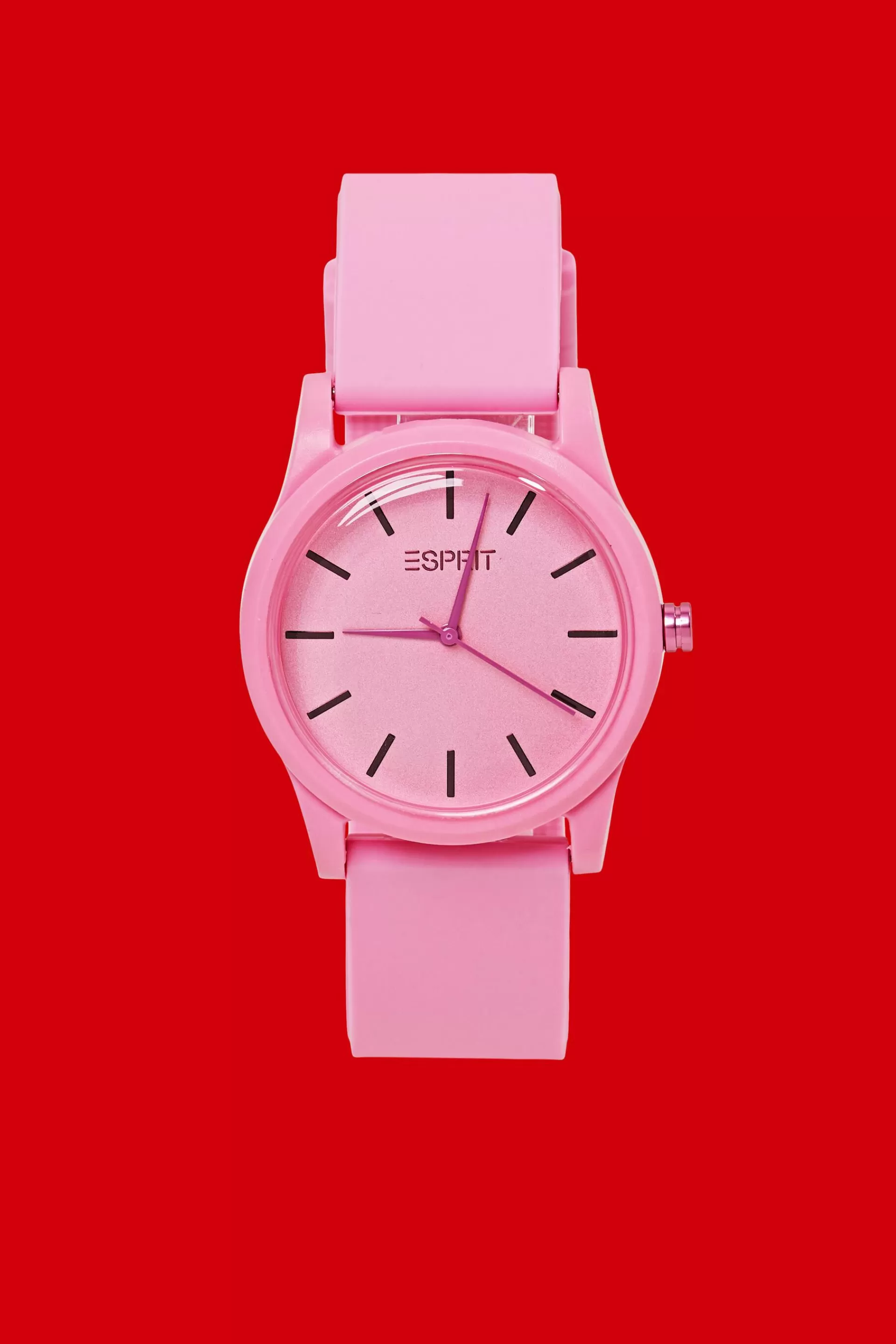 Farbige Uhr mit Gummiarmband-ESPRIT Outlet