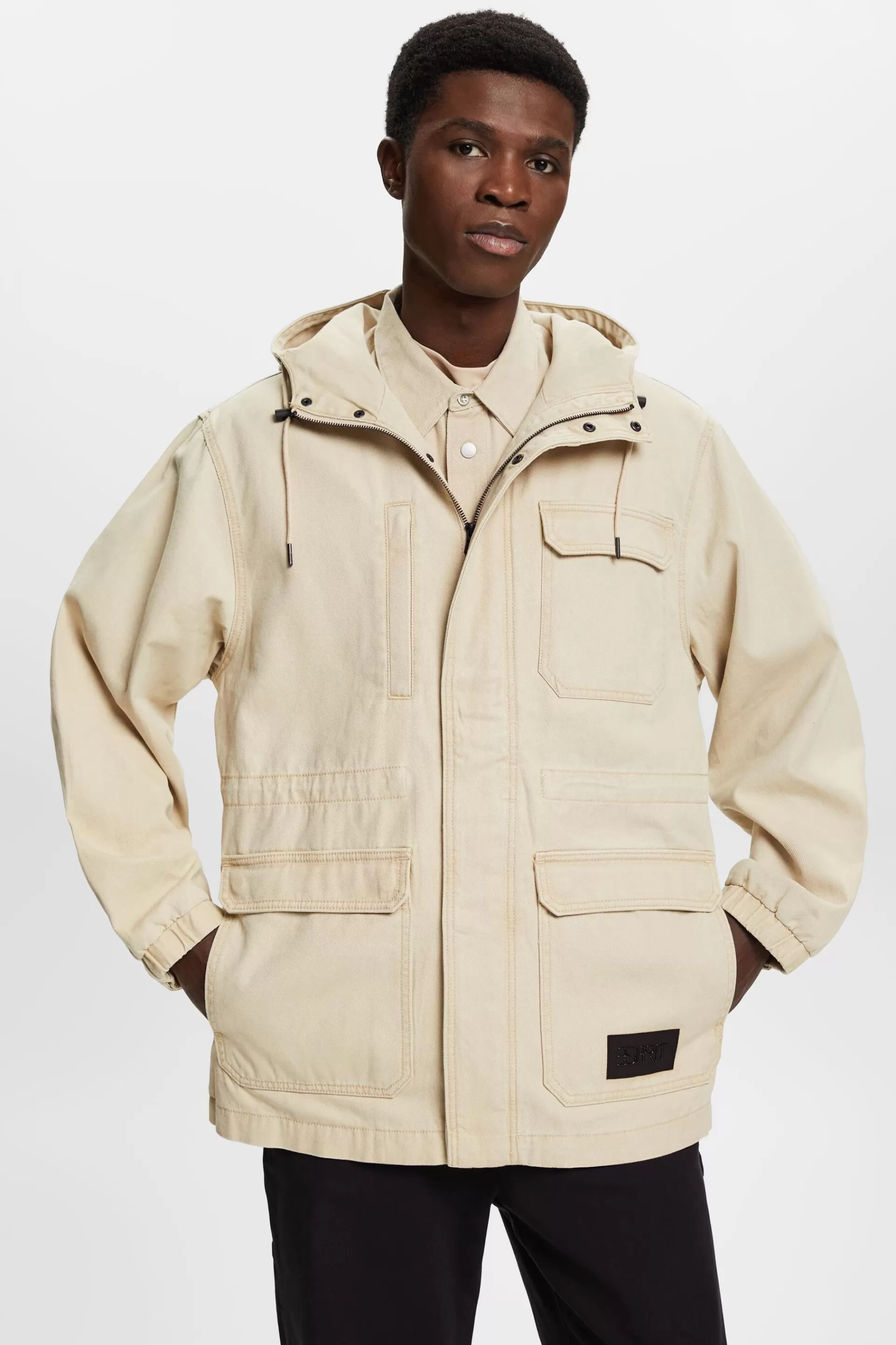 Field-Jacke aus robuster Baumwolle-ESPRIT Outlet