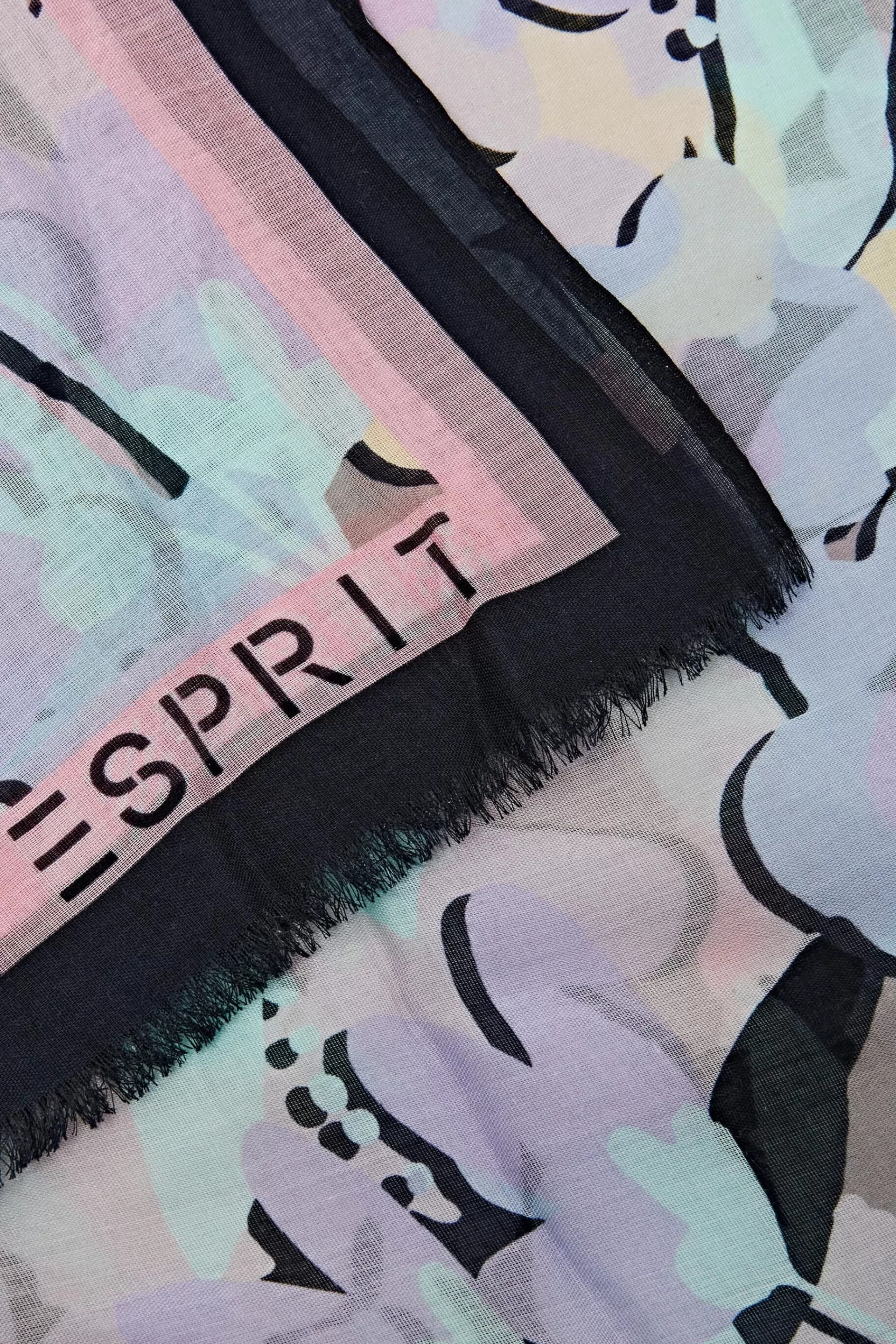 Fransenschal mit Print-ESPRIT Discount
