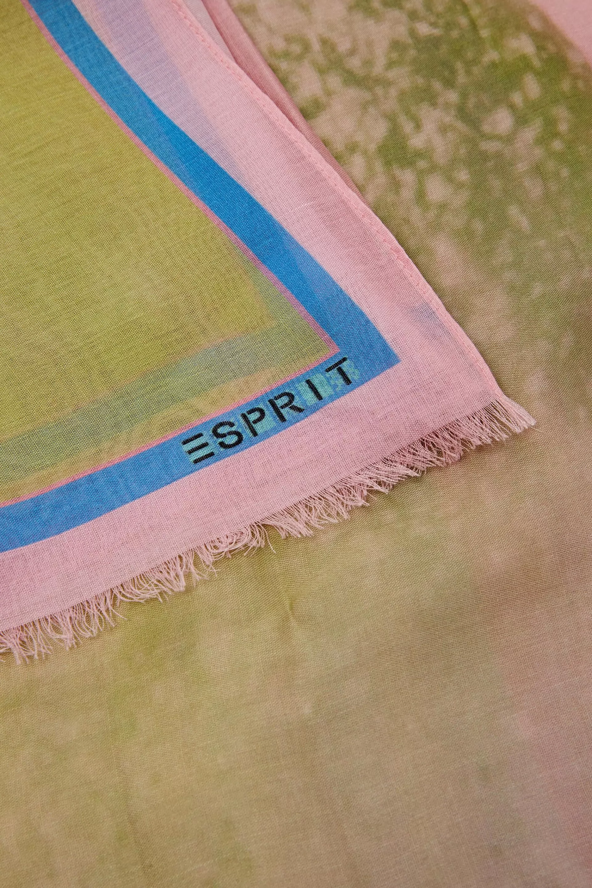 Fransenschal mit Print-ESPRIT New