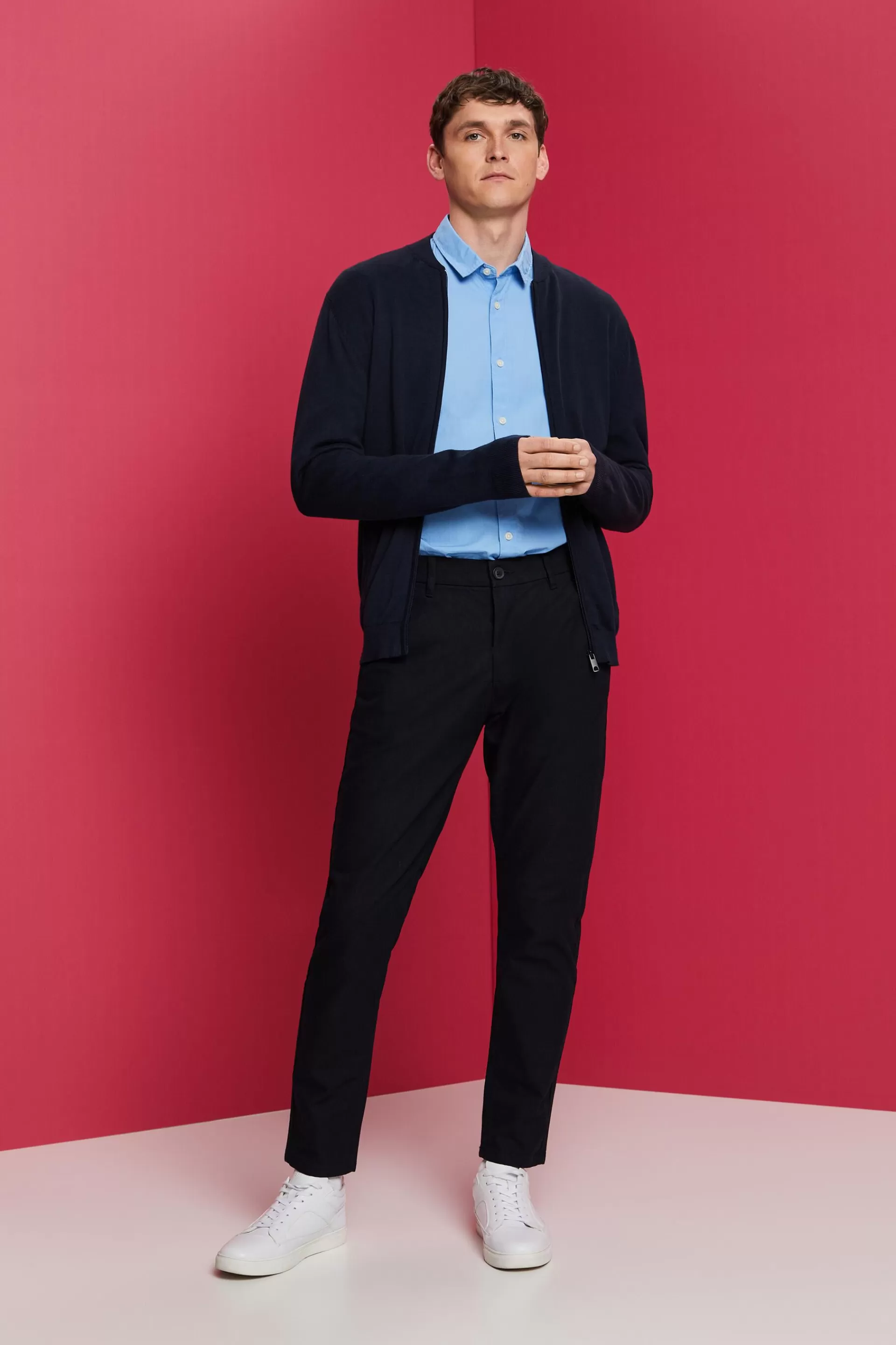 Gebürstete Chinohose-ESPRIT Sale
