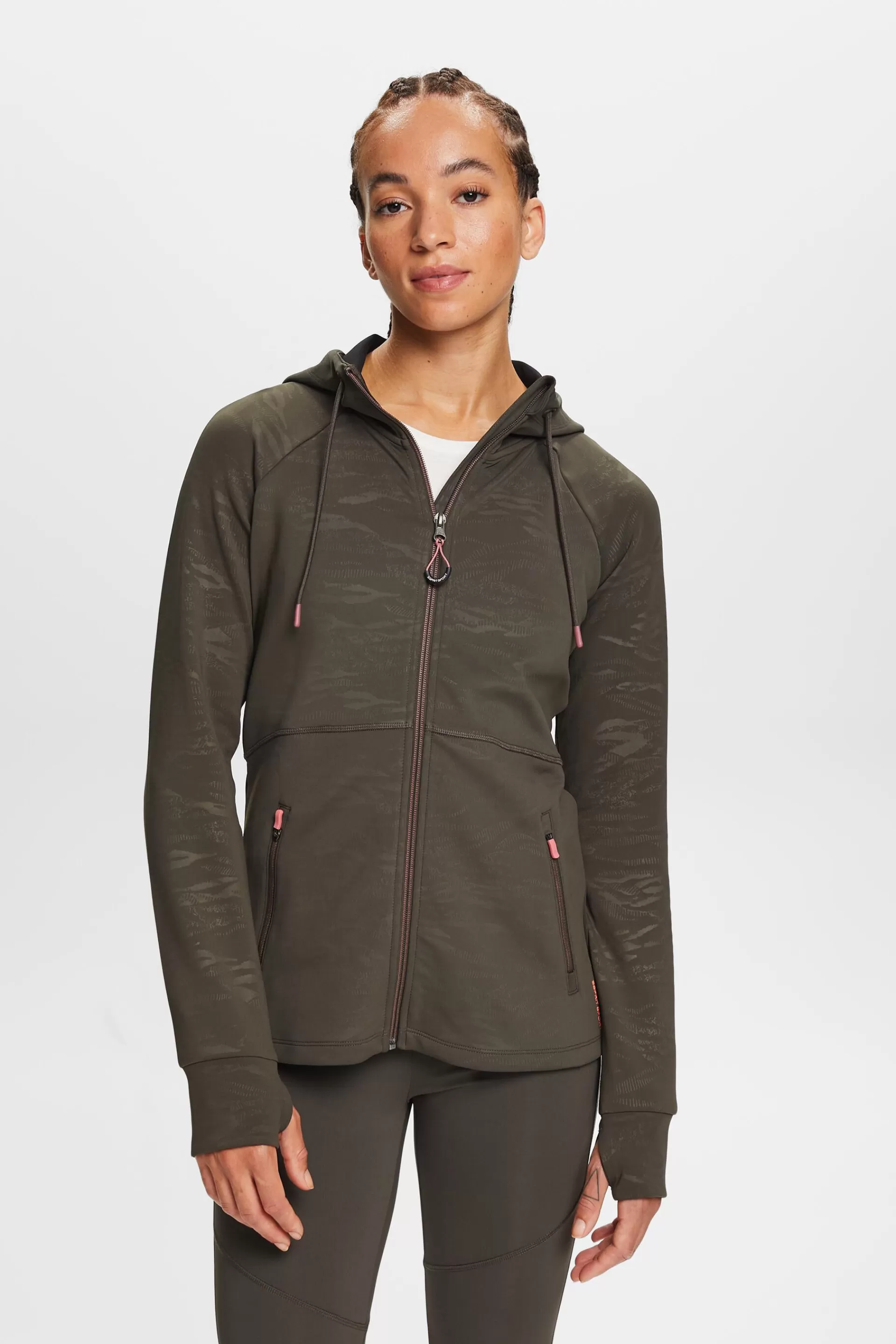 Gemusterte Active-Trainingsjacke, E-DRY-ESPRIT Best Sale