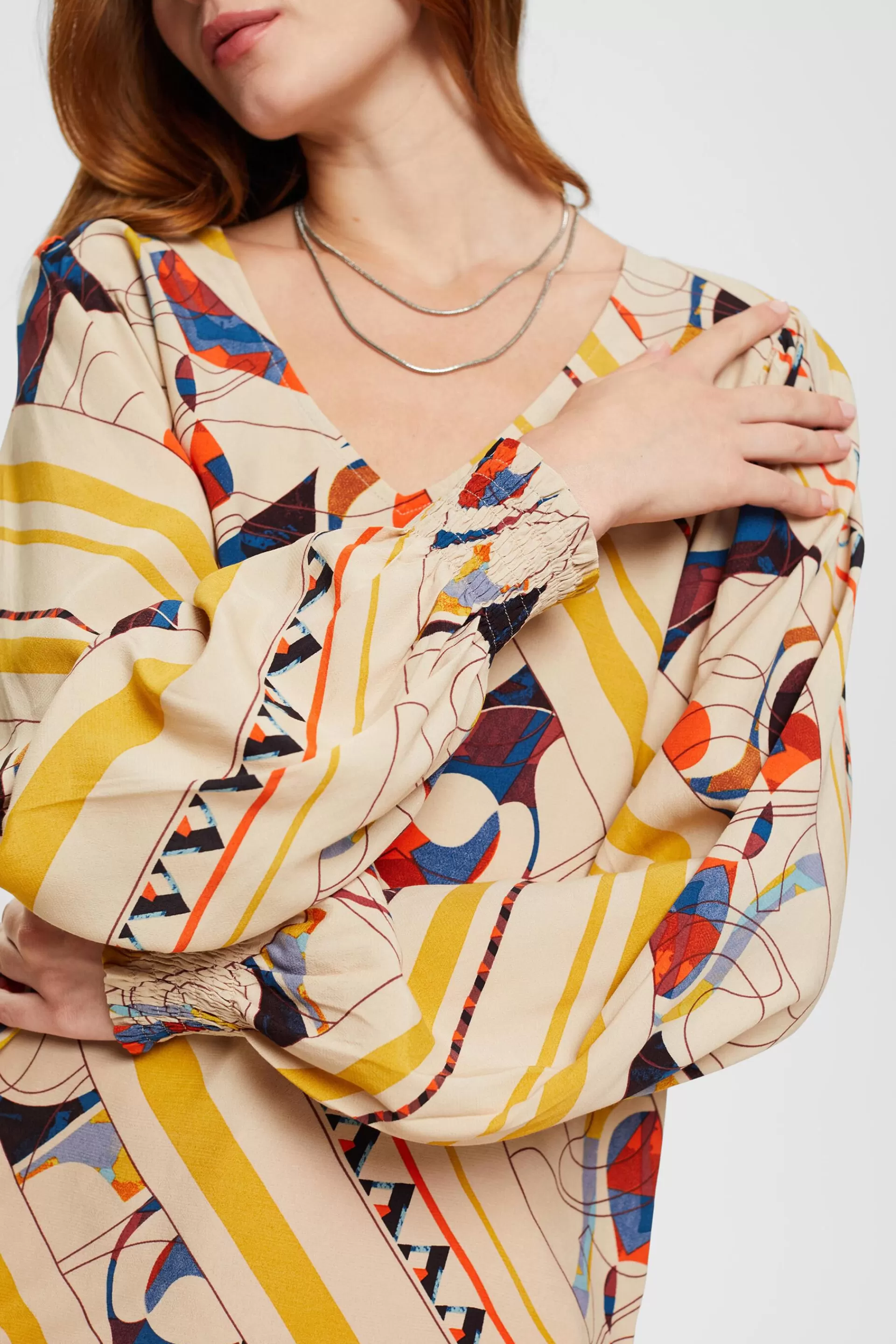 Gemusterte Bluse-ESPRIT Discount