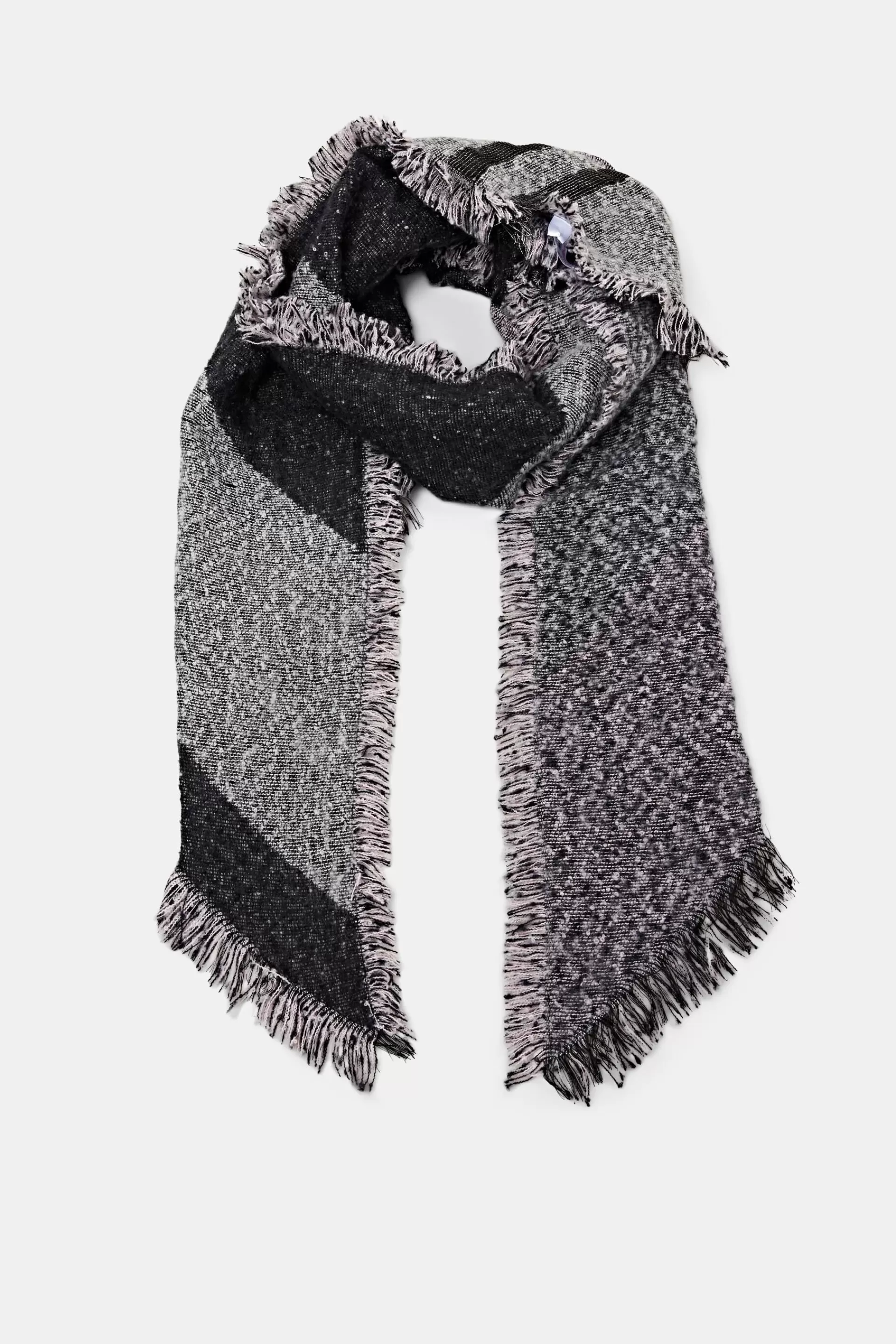 Gemusterter Bouclé-Schal-ESPRIT Best Sale