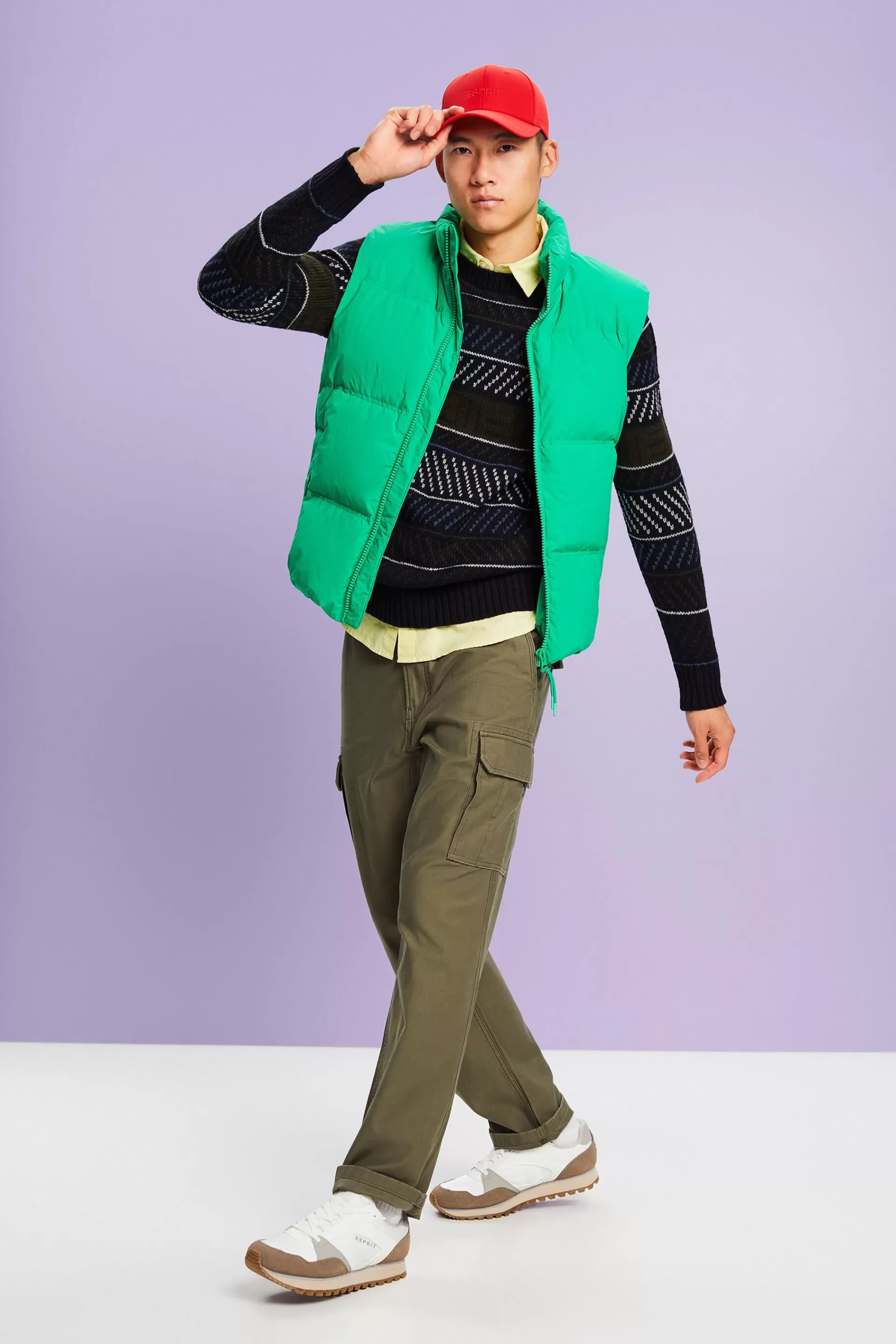 Gemusterter Pullover aus Wollmix-ESPRIT Hot