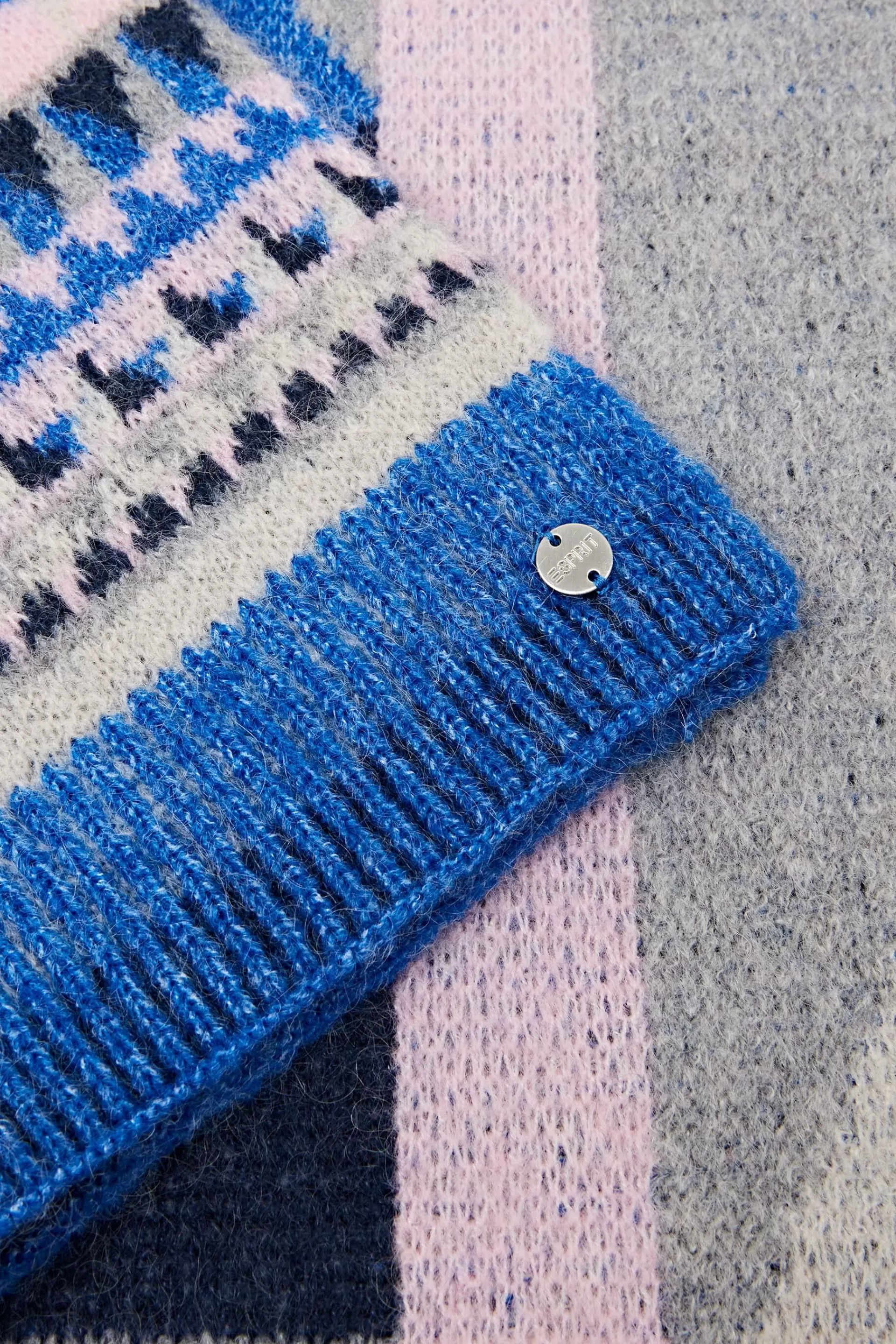 Gemusterter Schal aus Mohair-Mix-ESPRIT Best