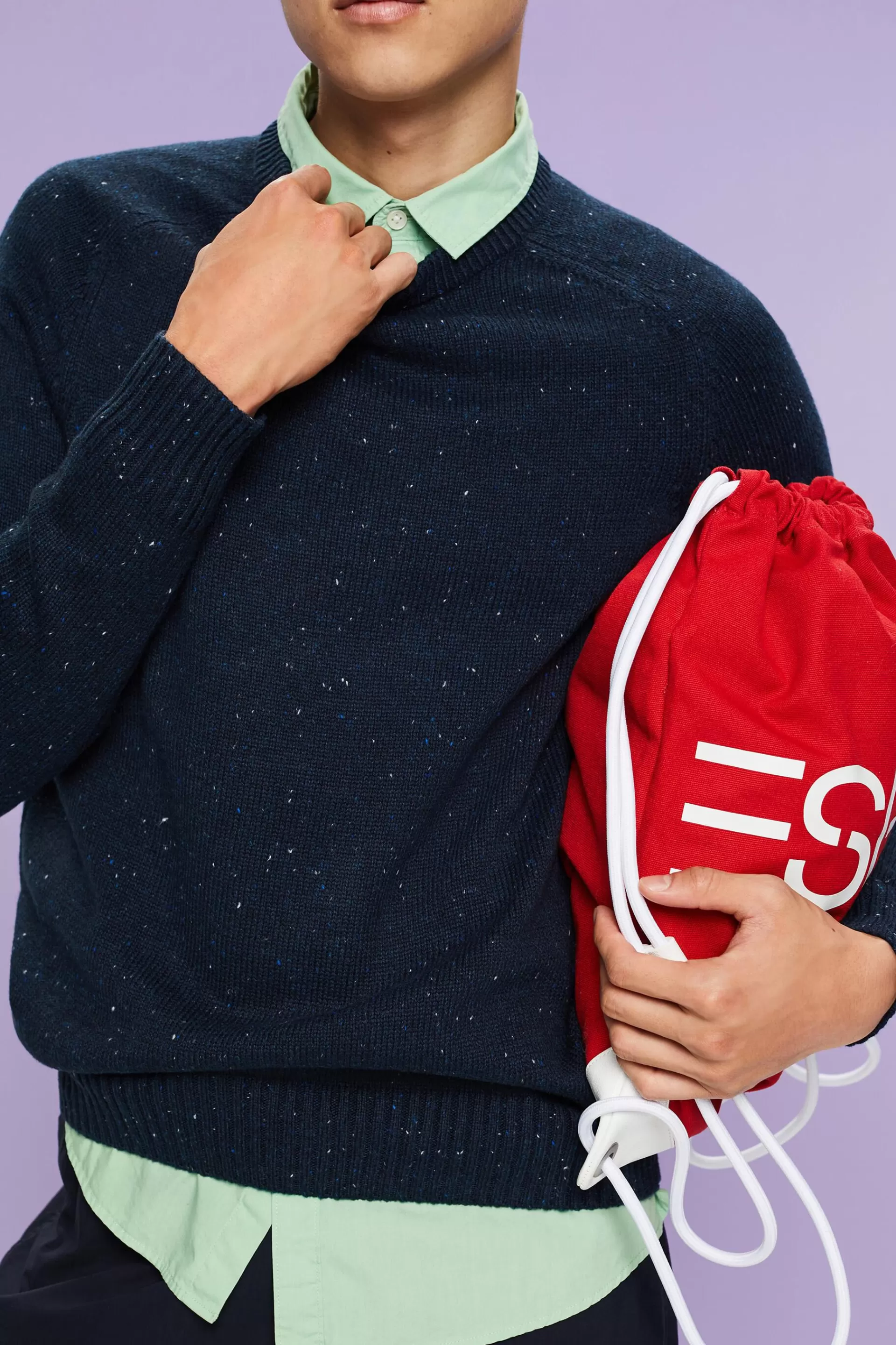 Genoppter Rundhalspullover-ESPRIT Cheap