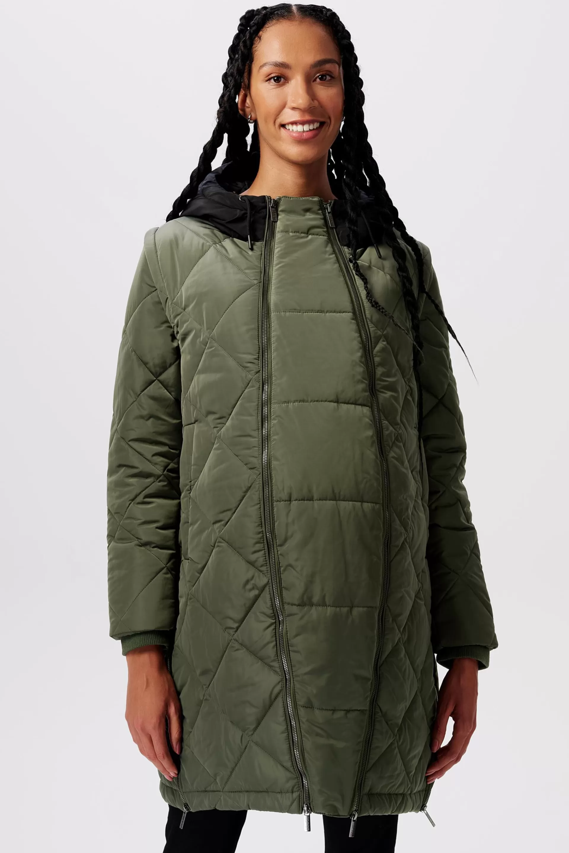 Gepolsterte 3-in-1-Umstandsjacke im Steppdesign-ESPRIT Shop