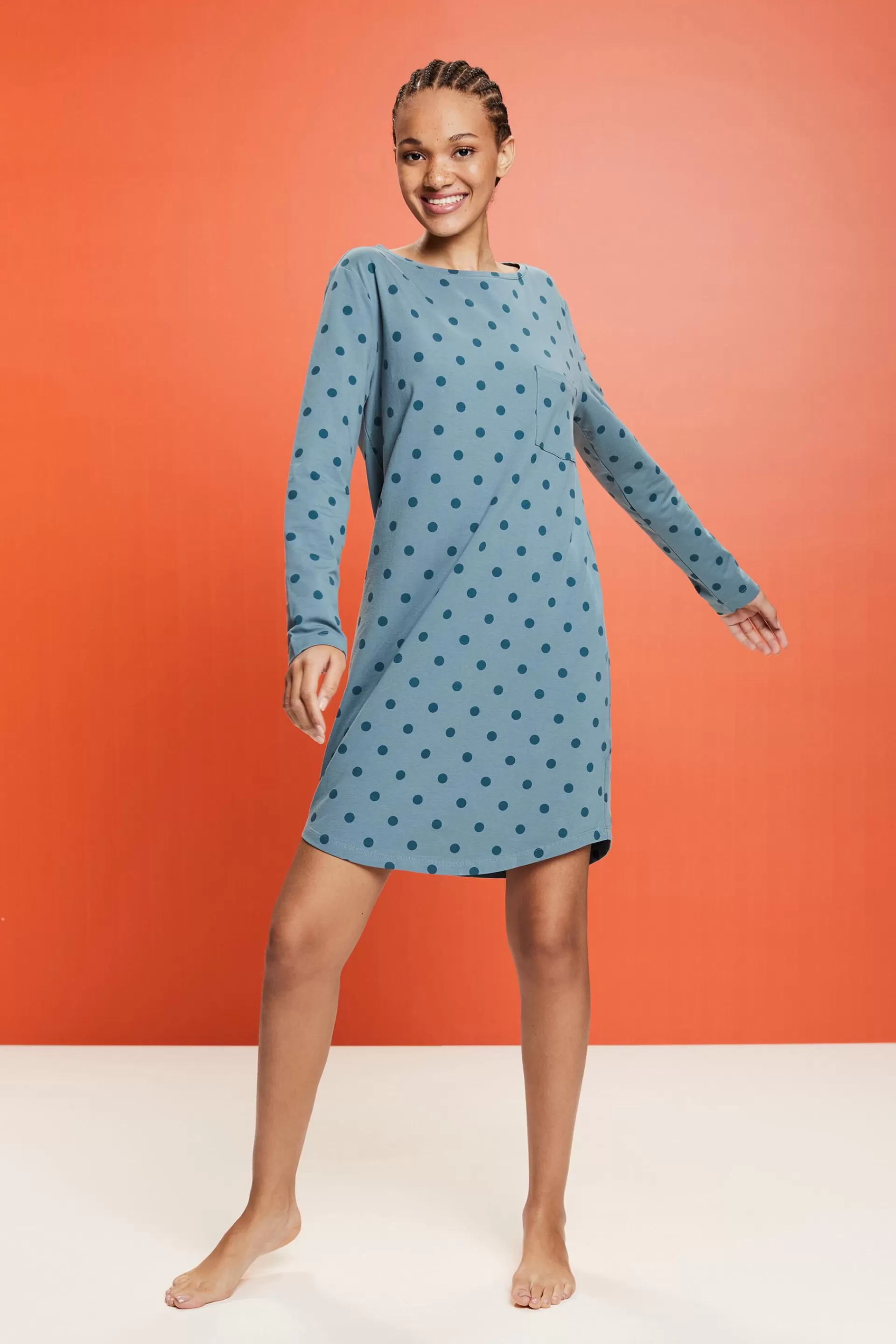 Gepunktetes Nachthemd-ESPRIT Outlet