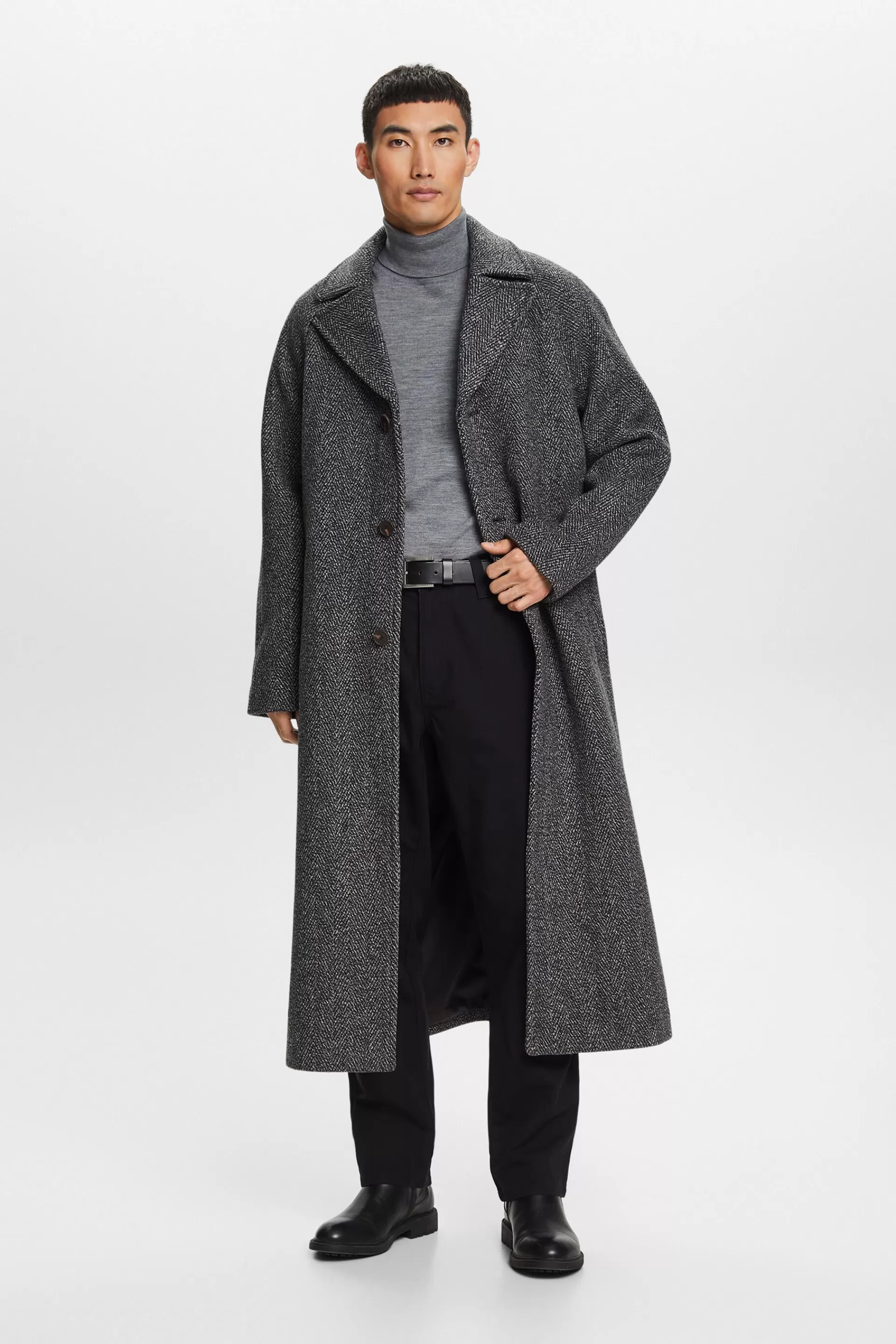 Gerade Carpenter-Hose mit mittlerer Bundhöhe-ESPRIT Fashion