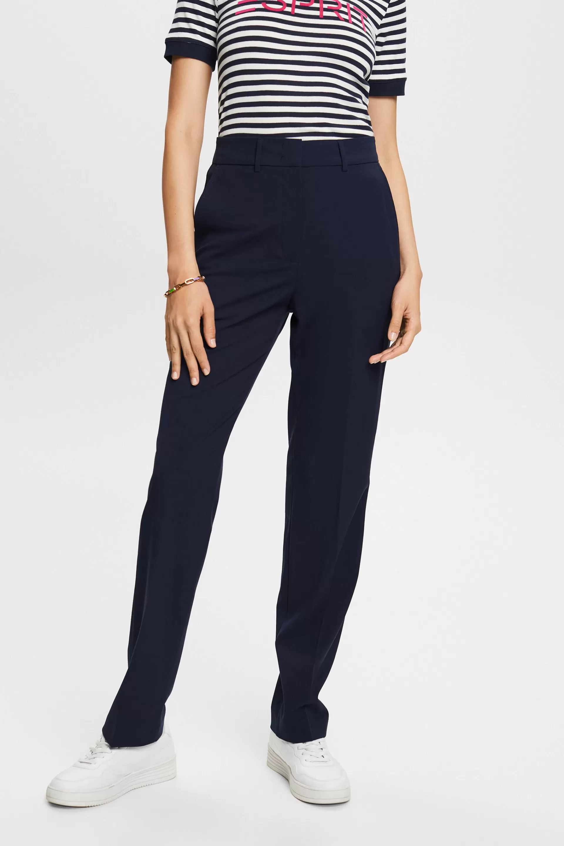 Gerade geschnittene Hose aus Crêpe-ESPRIT Cheap