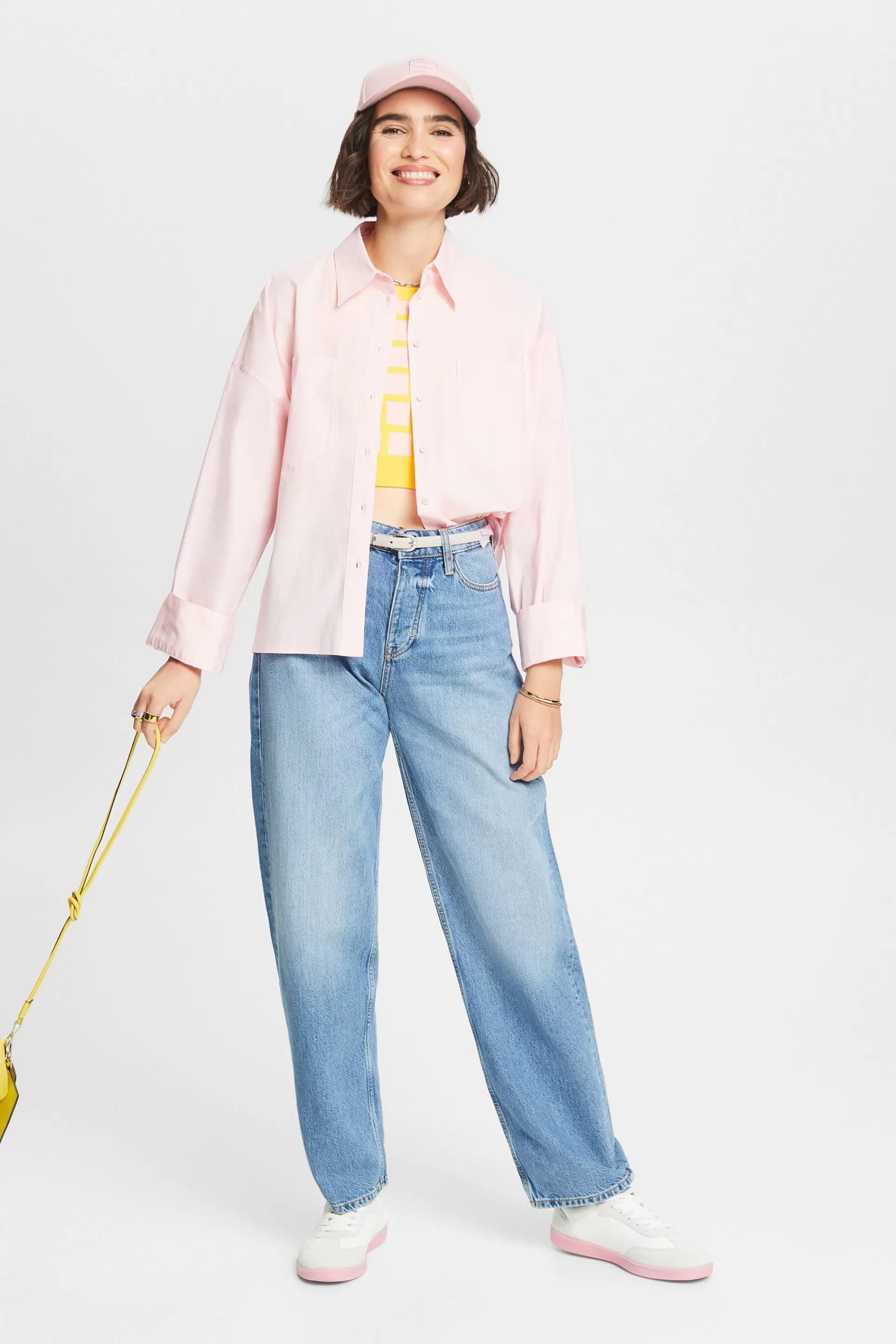 Gerade Retro-Jeans mit mittelhohem Bund-ESPRIT Best