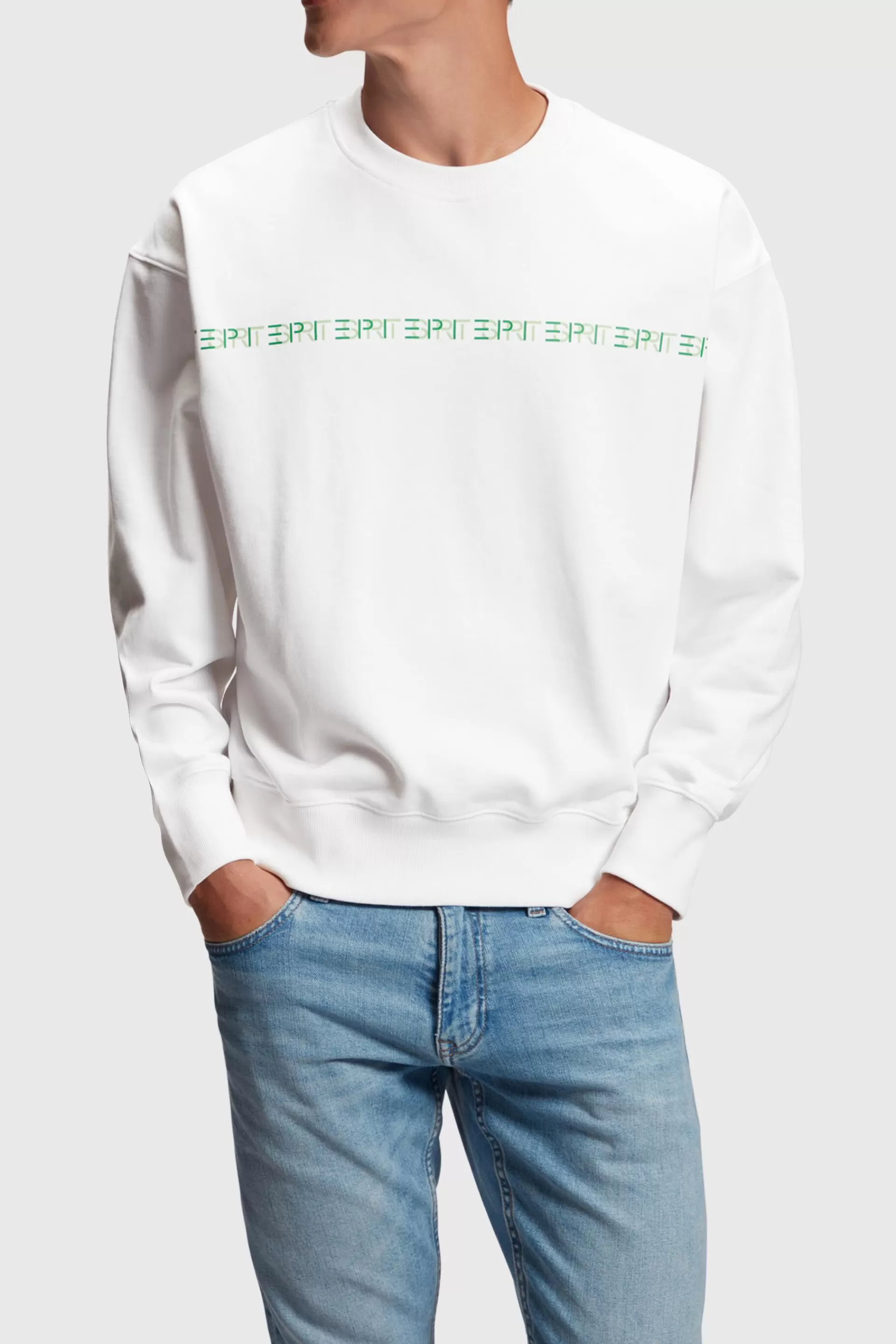 Geripptes Yagi Archive Sweatshirt mit Logo-ESPRIT New
