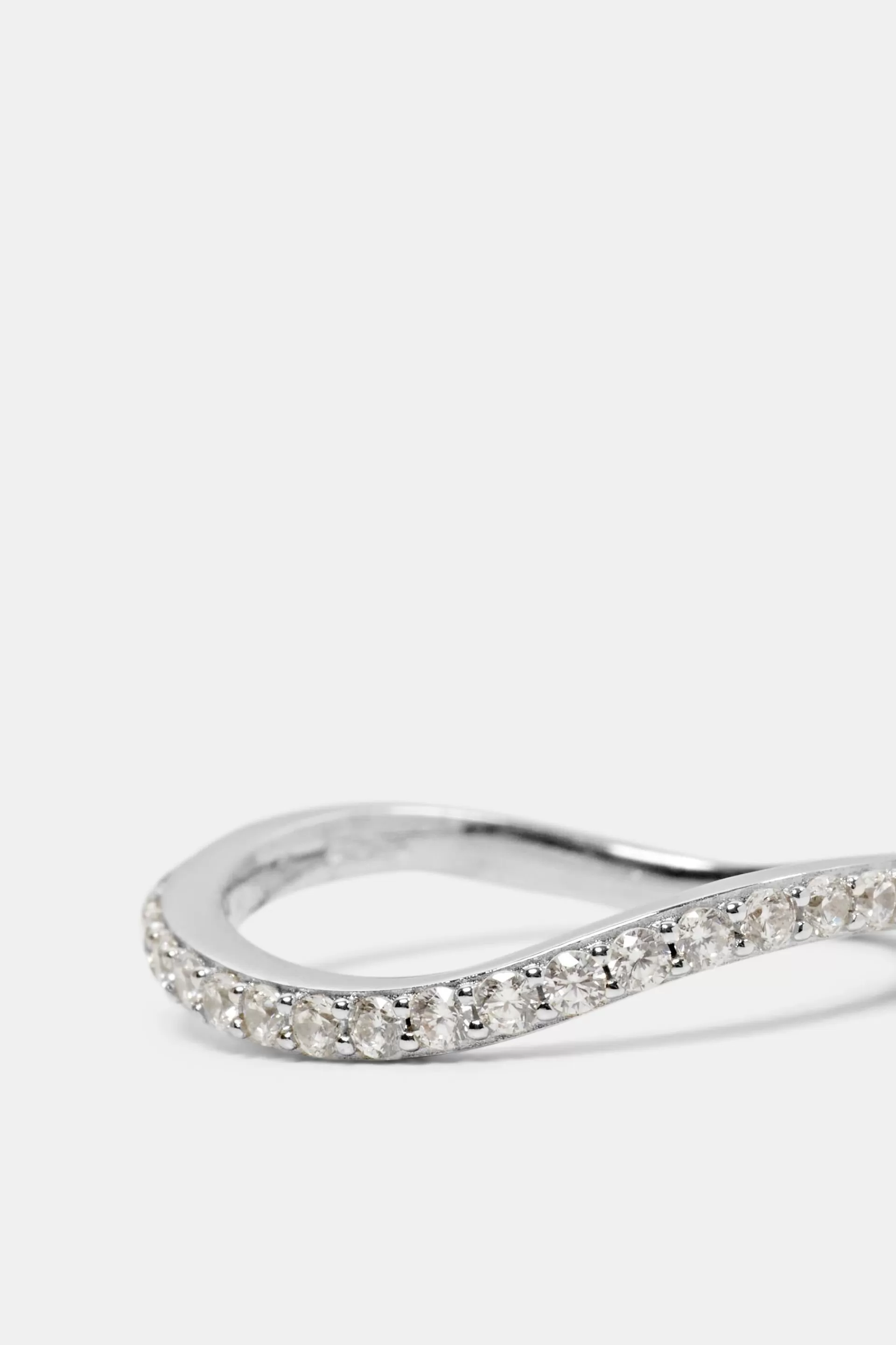 Geschwungener Ring aus Sterlingsilber-ESPRIT Fashion