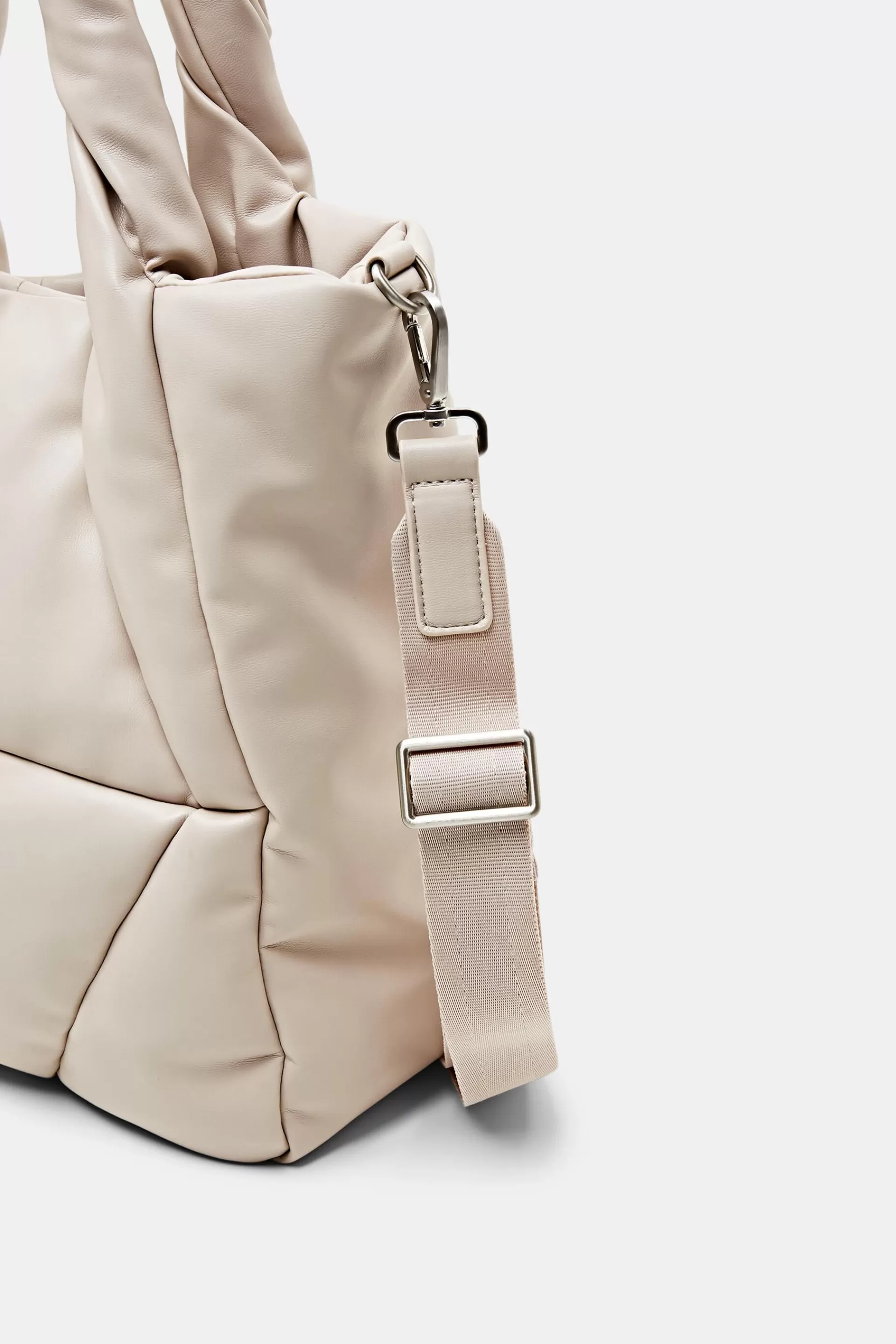 Gesteppte Tote Bag in Lederoptik-ESPRIT Sale